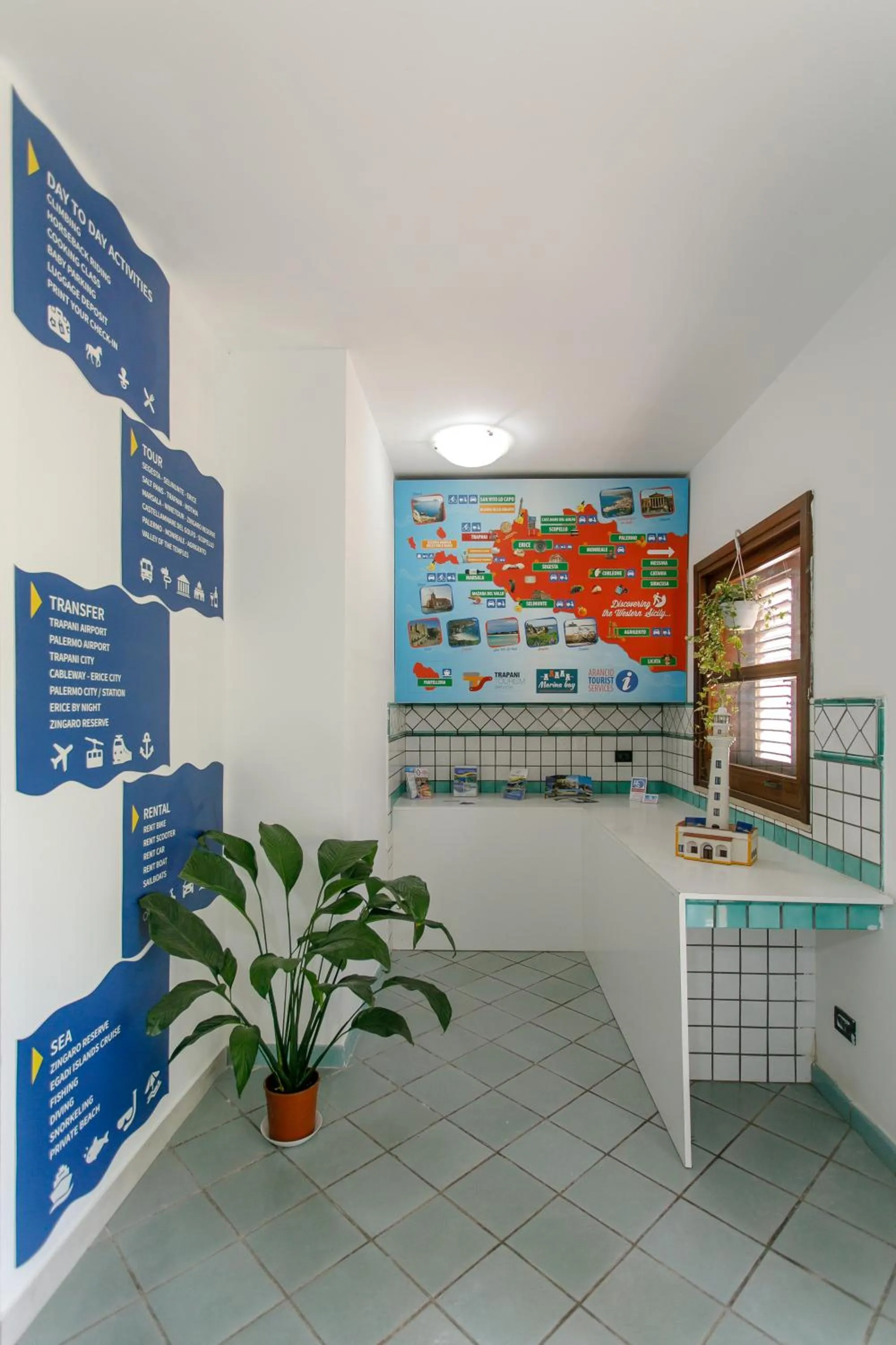 Lobby or reception in SanVitoTour- Residence Il Baglio