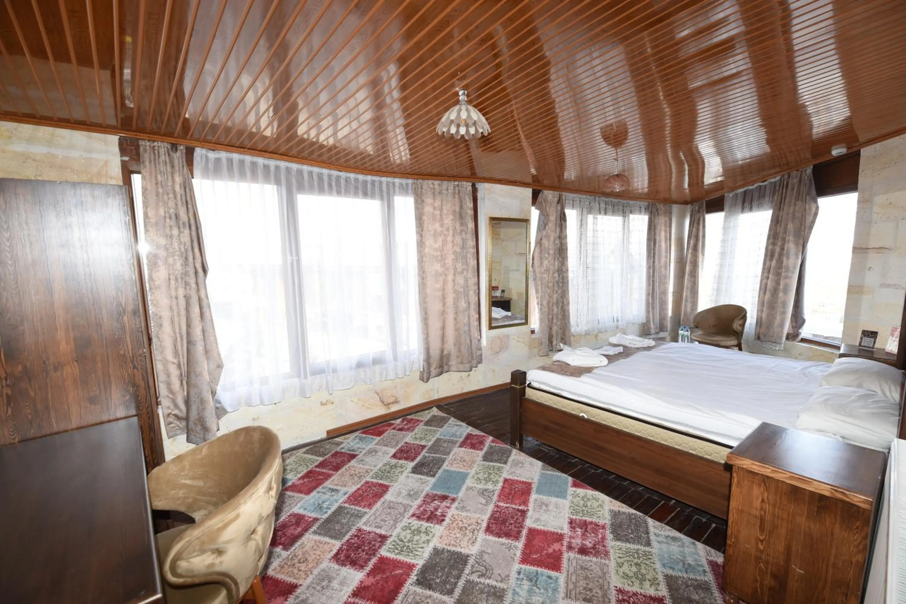 Bed in Peri Cave Hotel