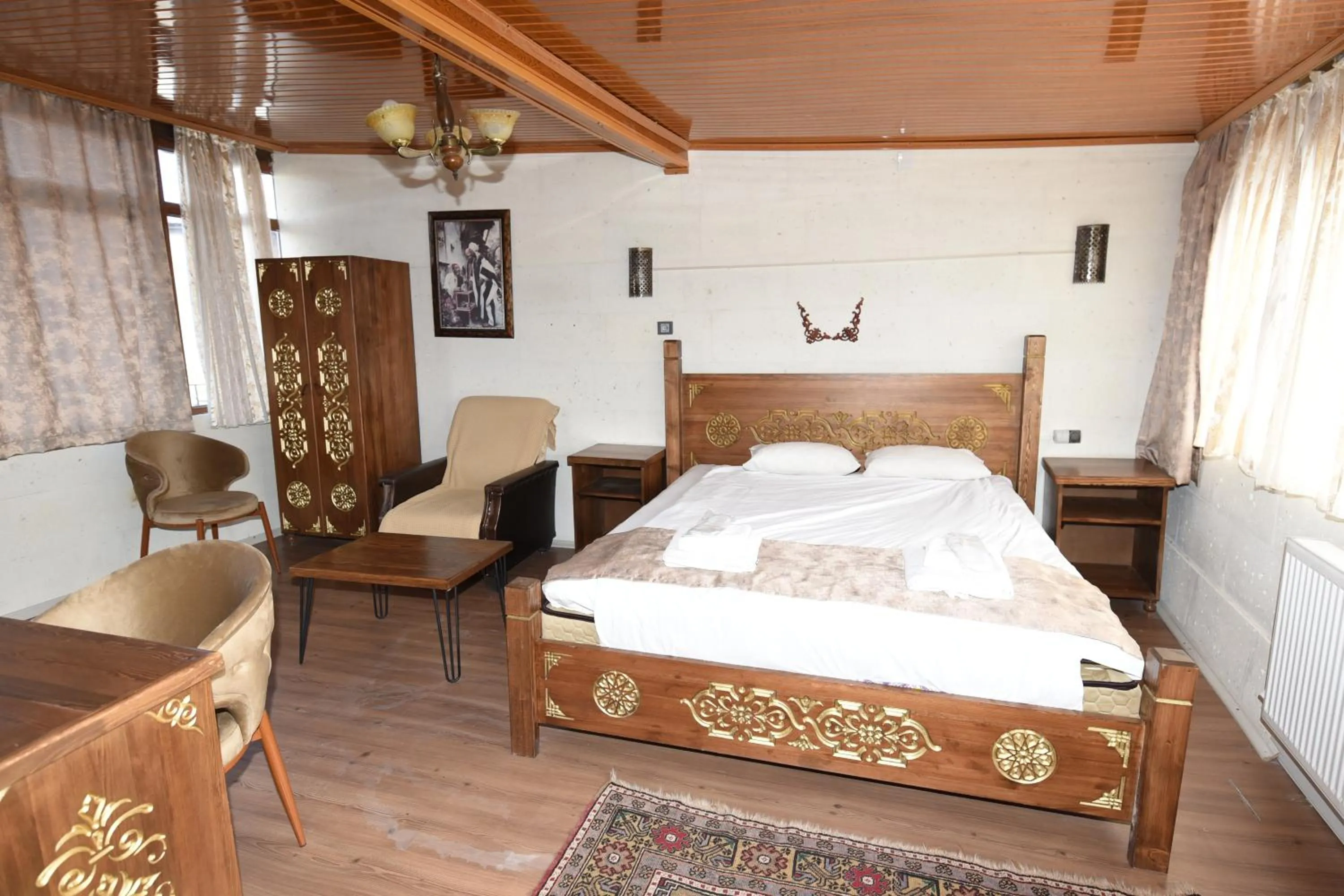 Bed in Peri Cave Hotel