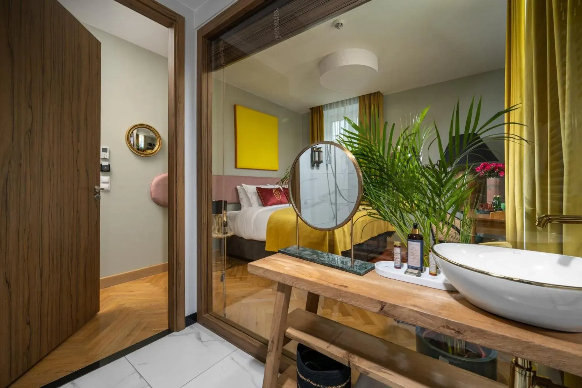 hair dresser, Bed in Sava Boutique Hotel hair dresser, Bed in Sava Boutique Hotel