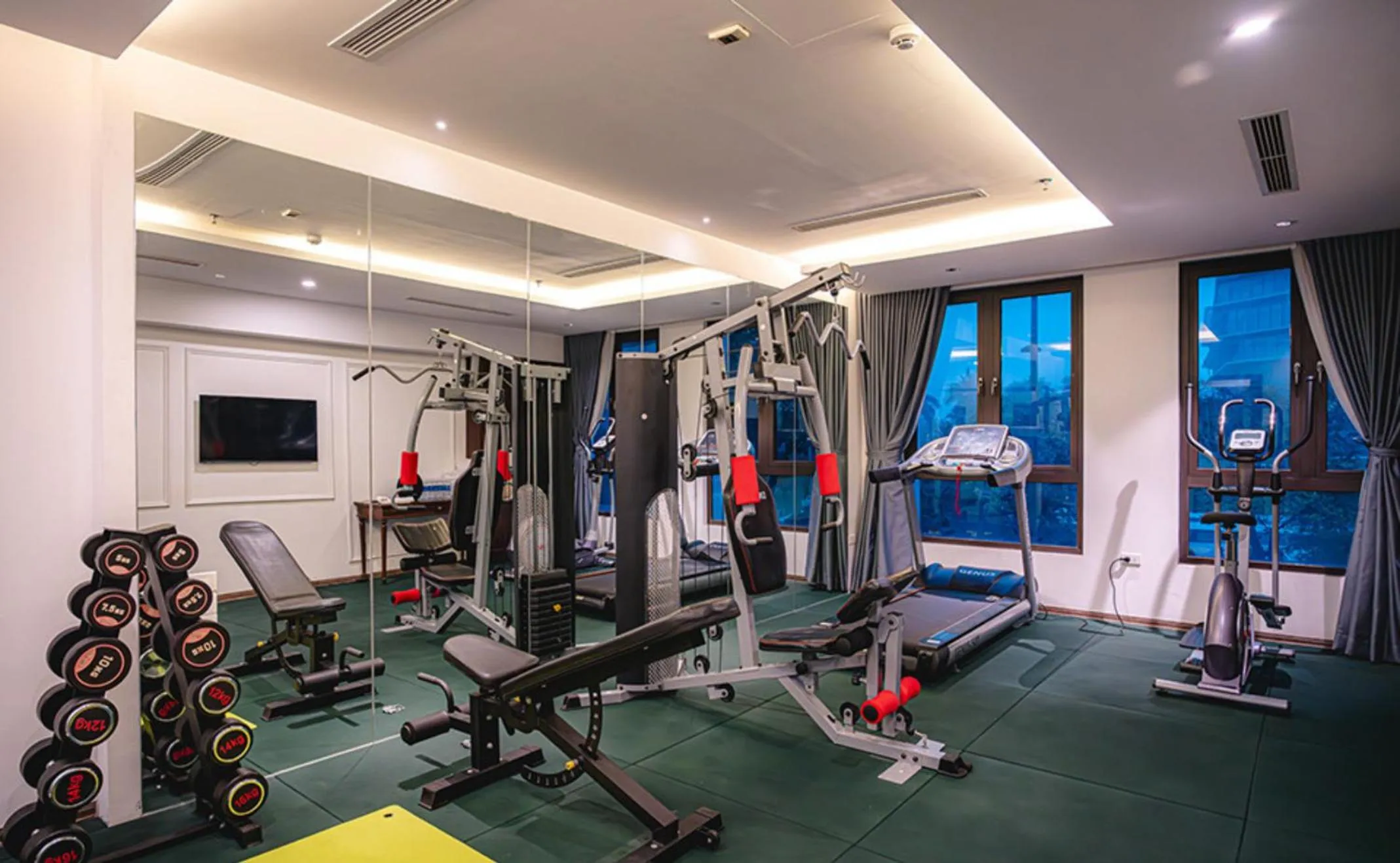 Fitness centre/facilities in Gloud Hotel