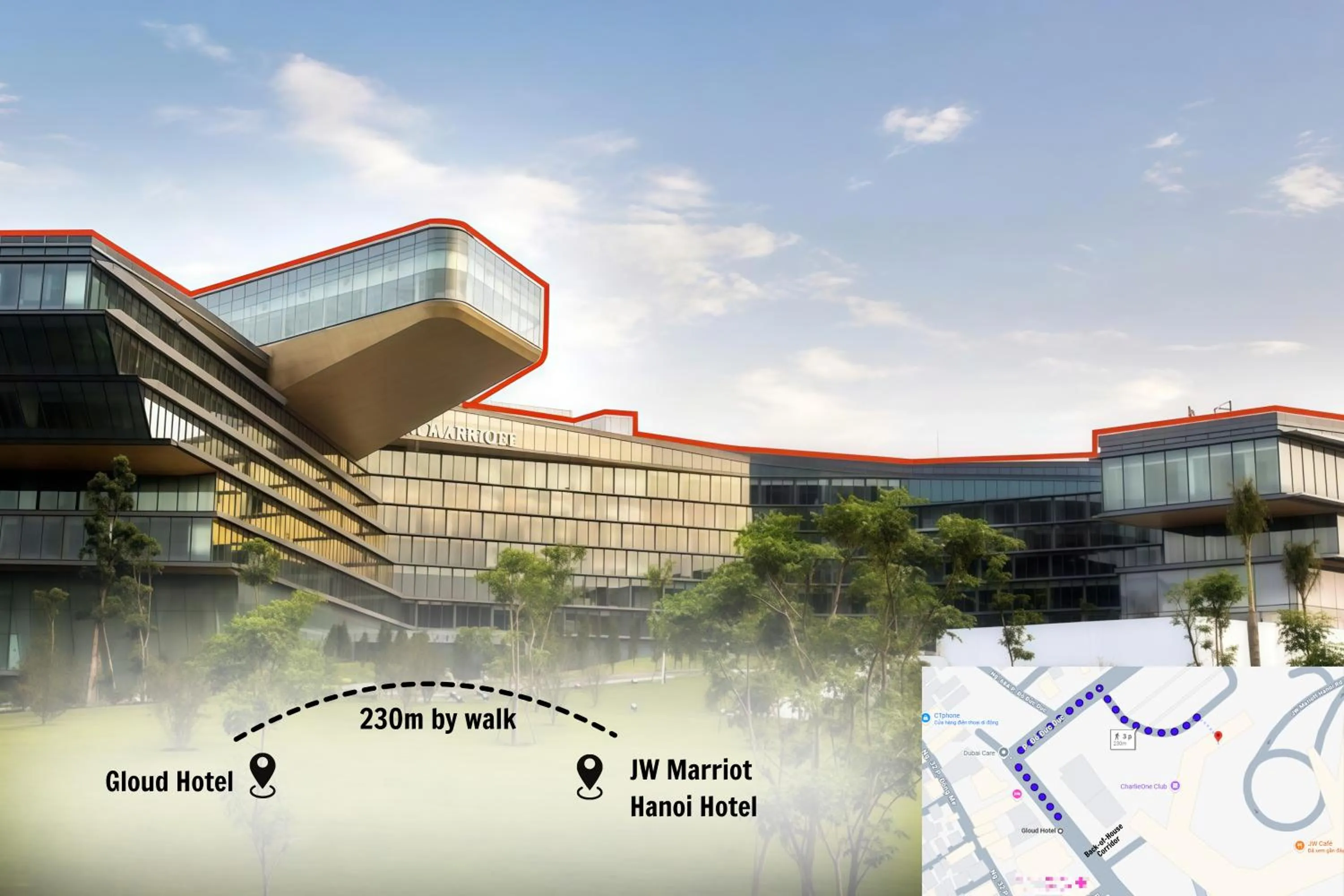 Nearby landmark in Gloud Hotel