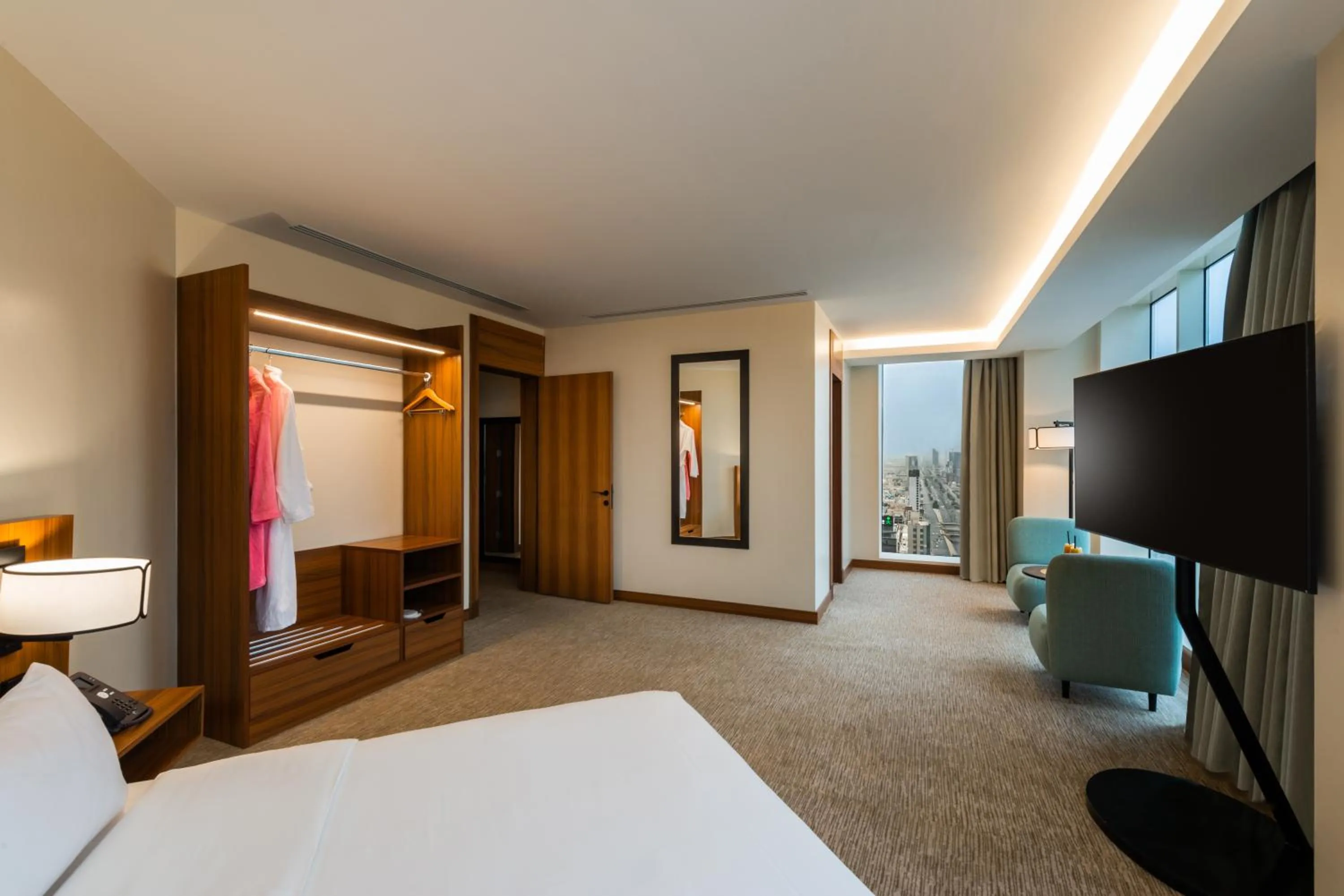 Bedroom, Bed in HDB Financial District