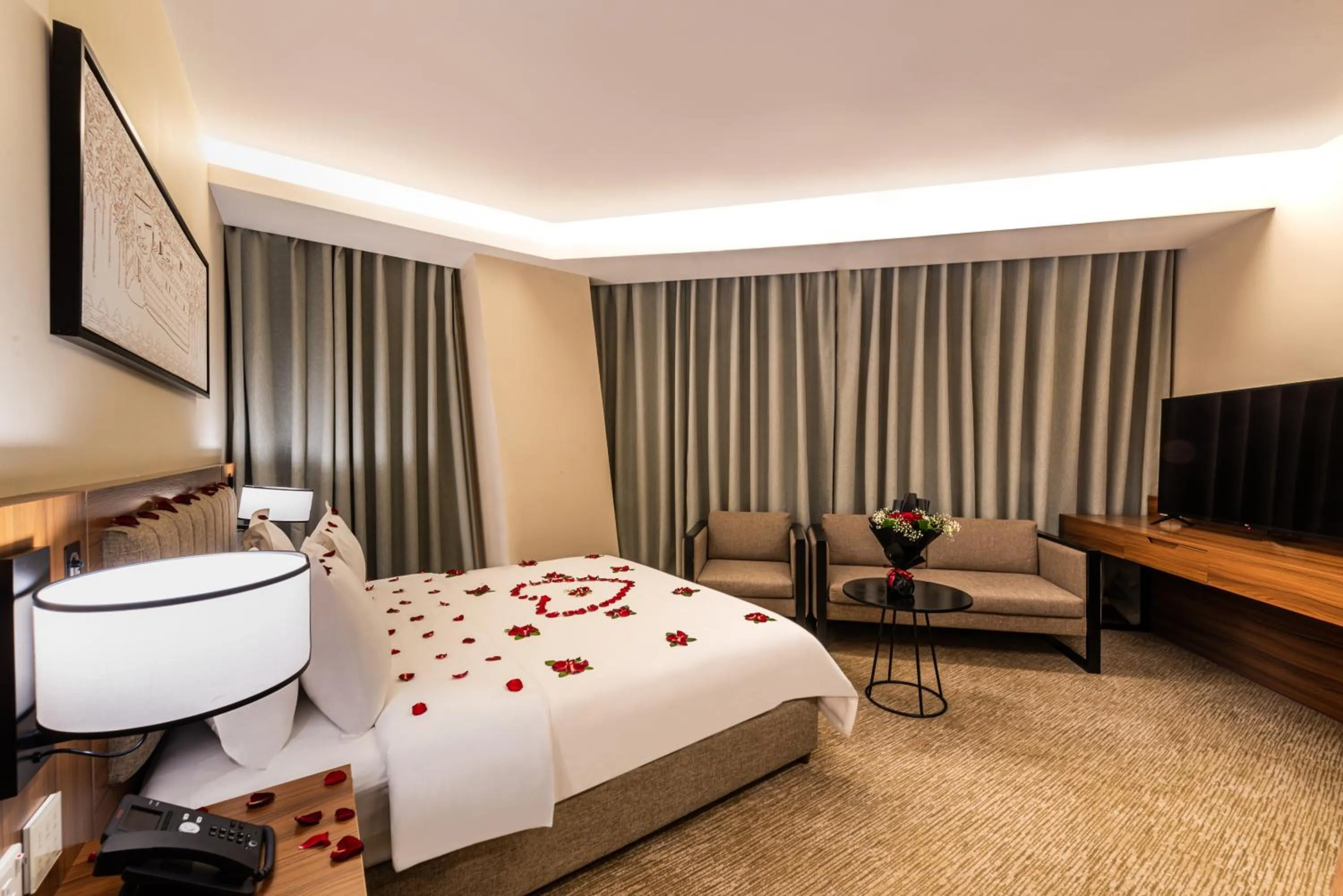 Bedroom, Bed in HDB Financial District