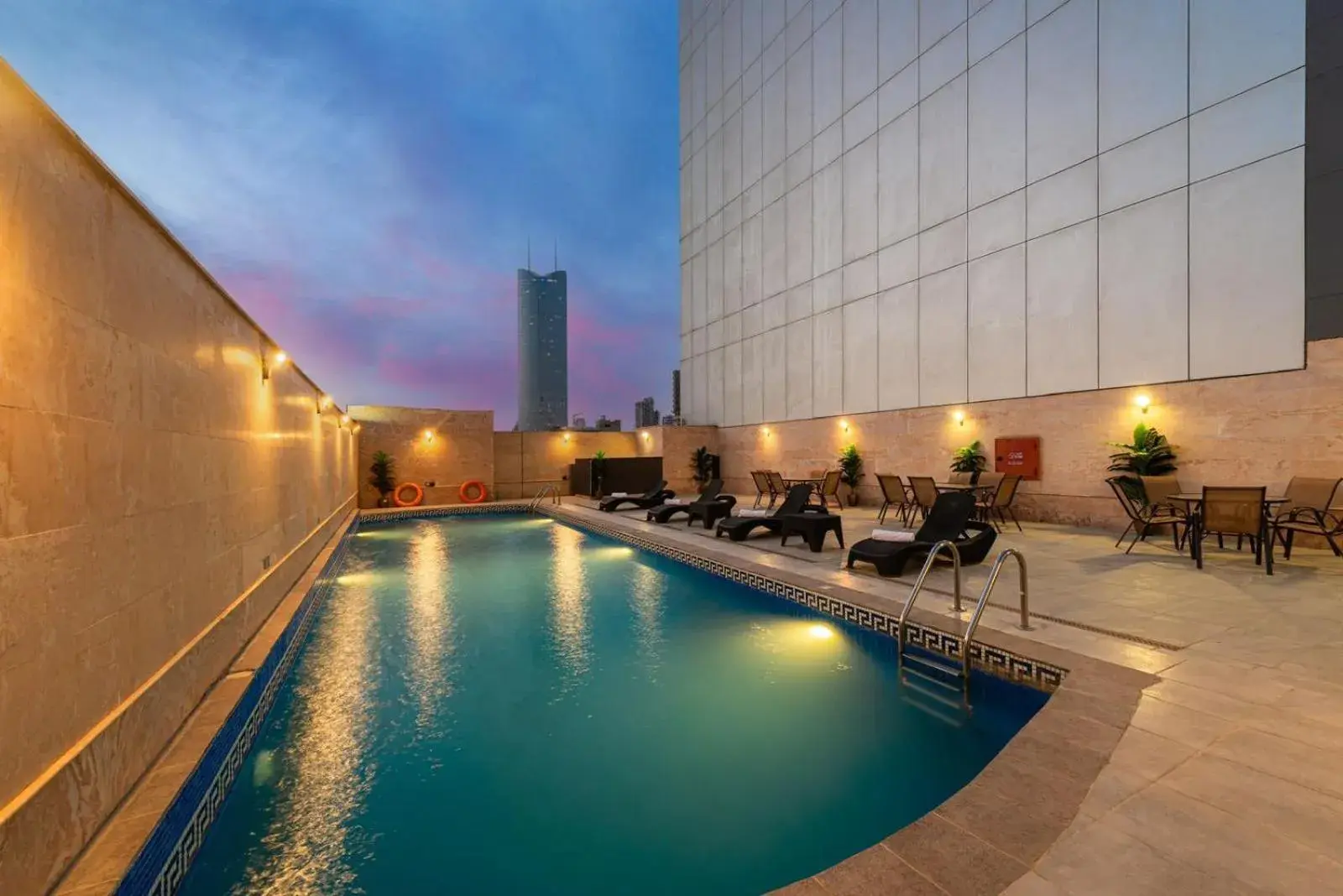 Pool view in HDB Financial District Pool view in HDB Financial District