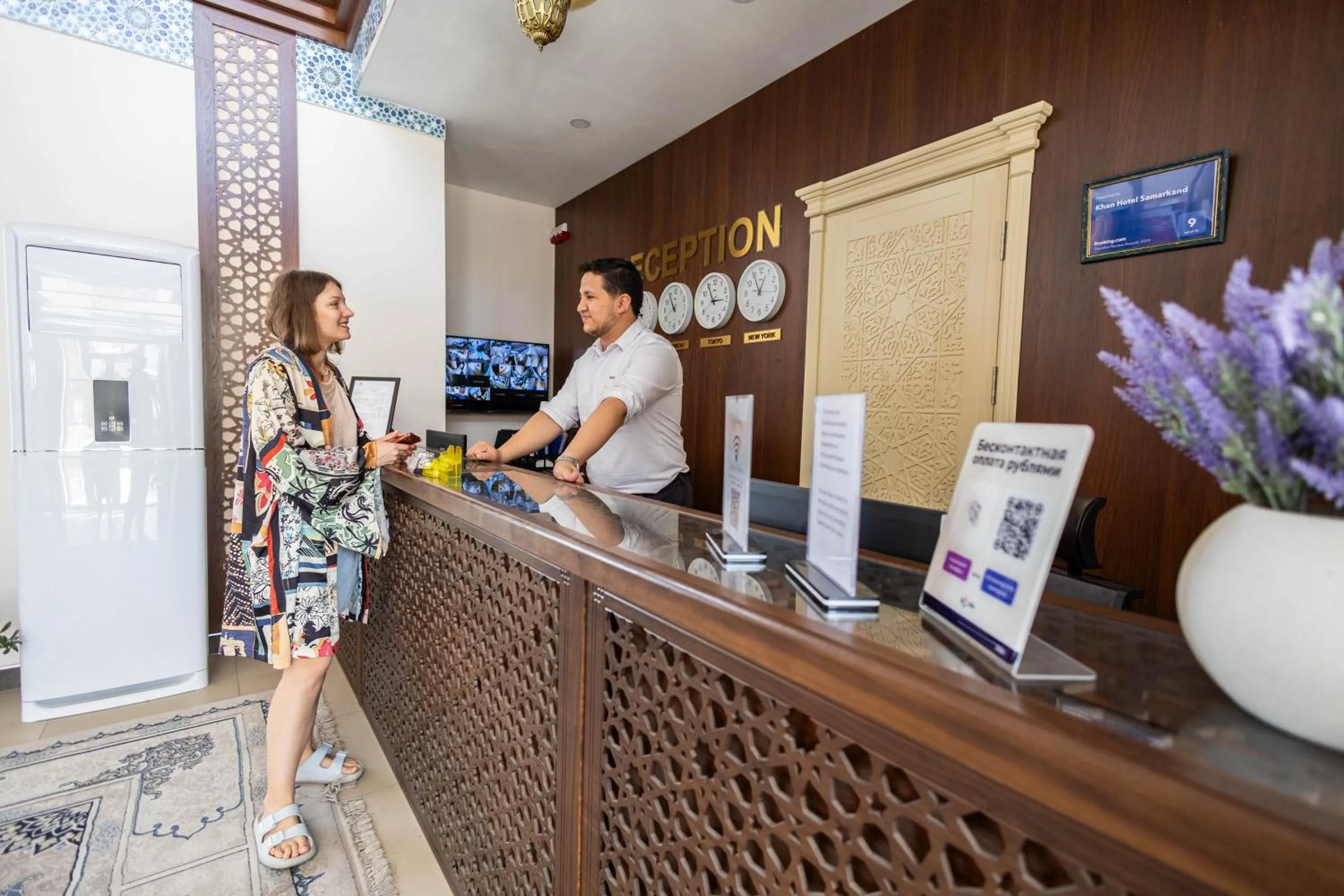 Staff in Khan Hotel Samarkand