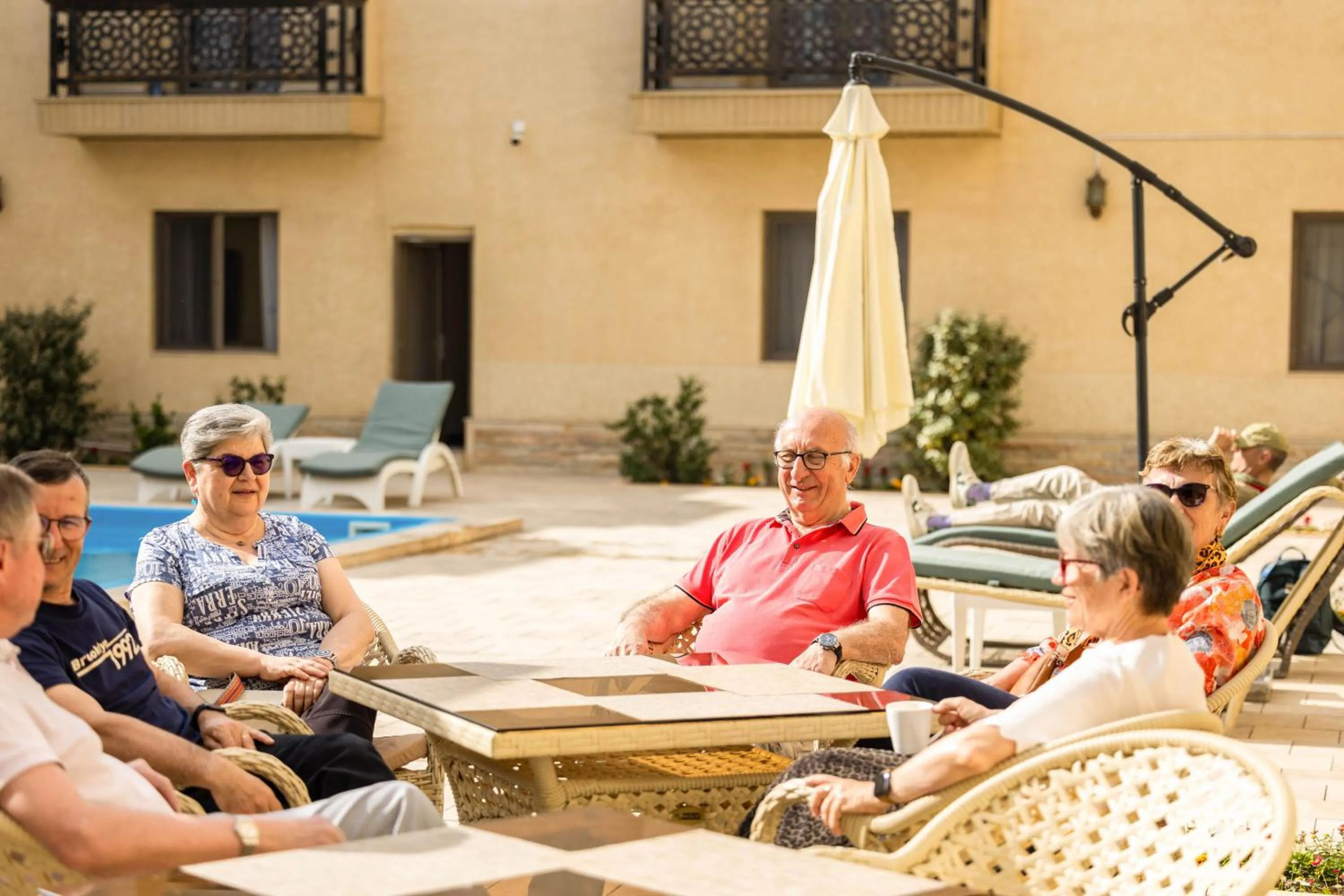 Patio in Khan Hotel Samarkand