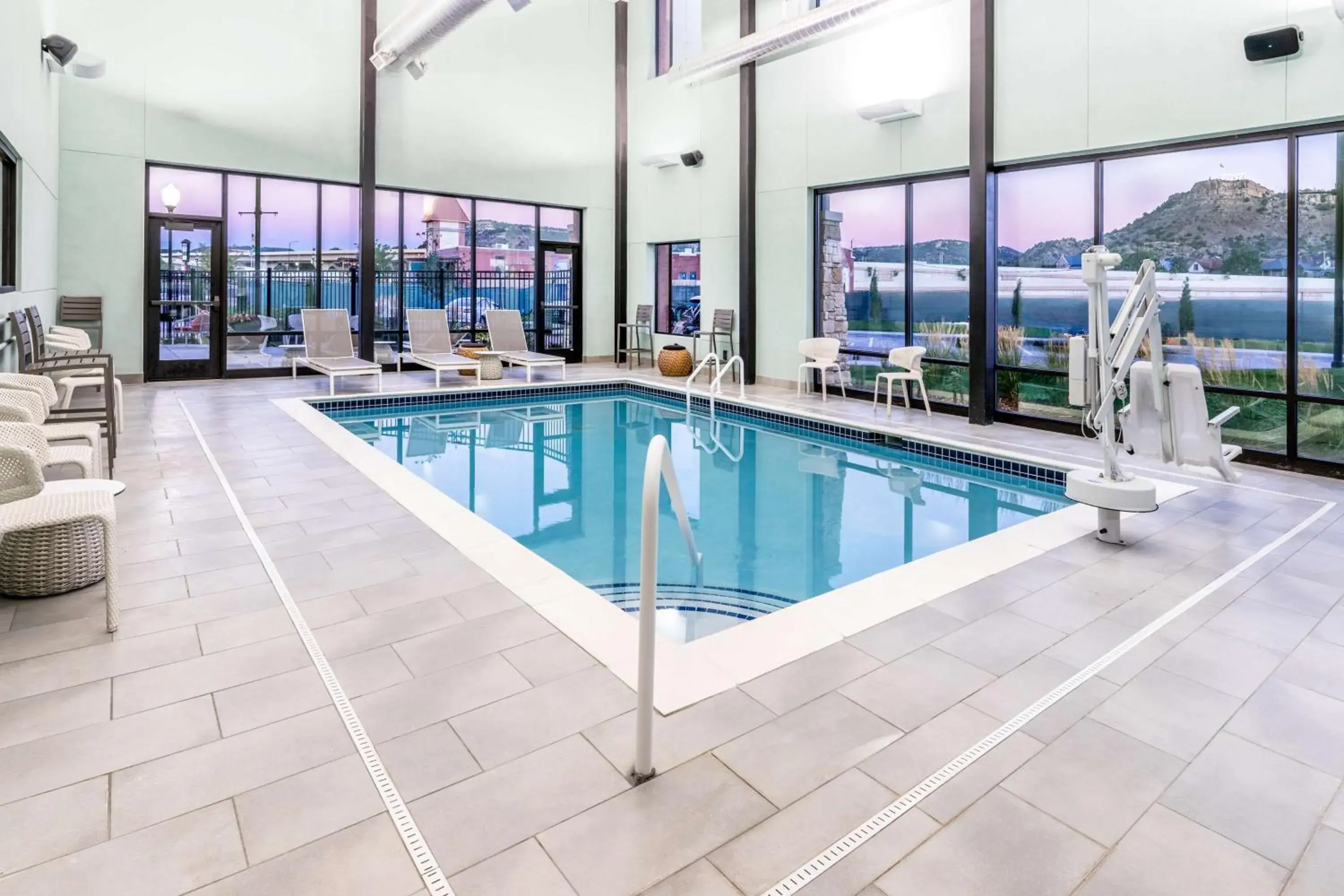 Pool view in Hilton Garden Inn Trinidad Downtown Pool view in Hilton Garden Inn Trinidad Downtown