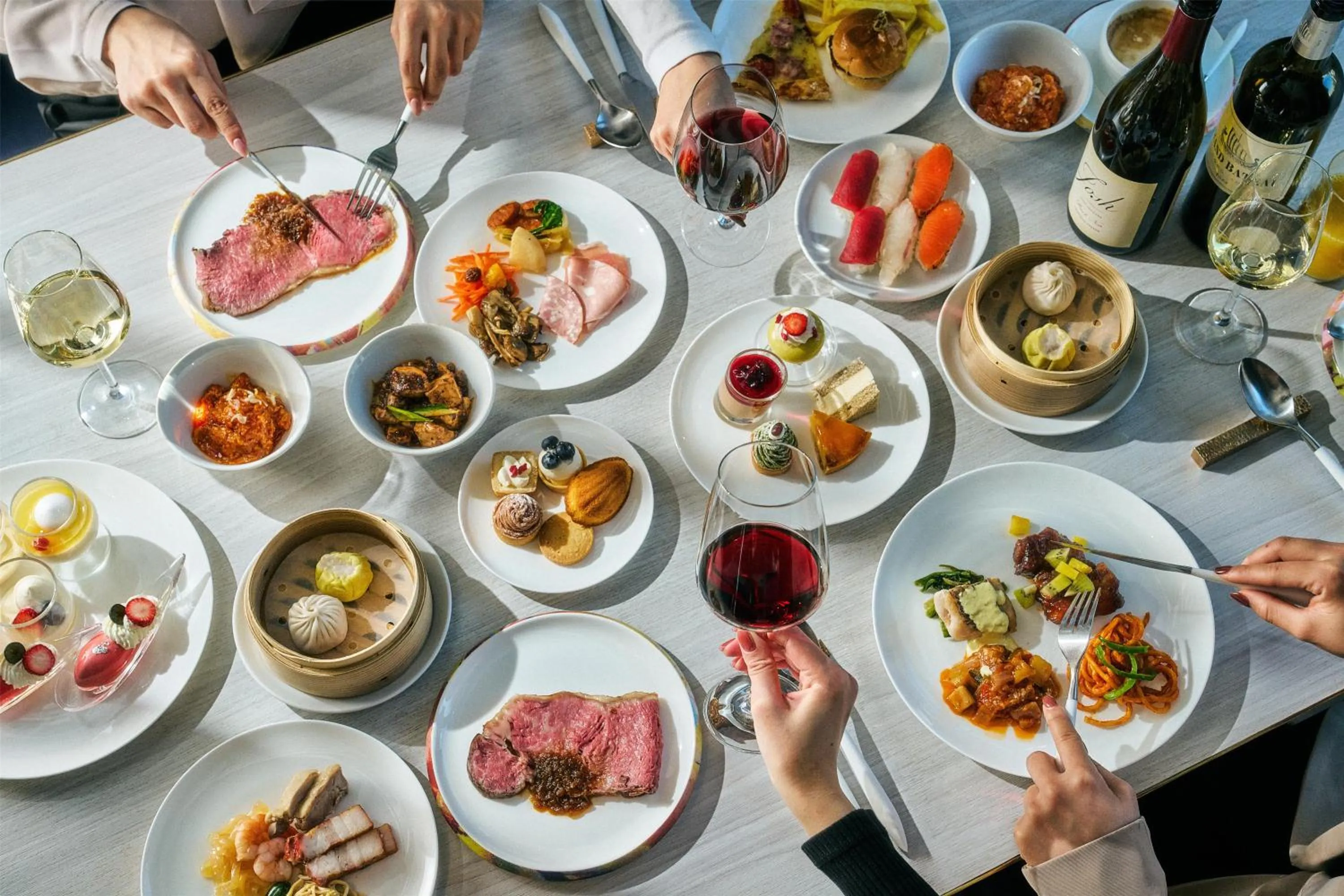 Dining area in Hilton Yokohama