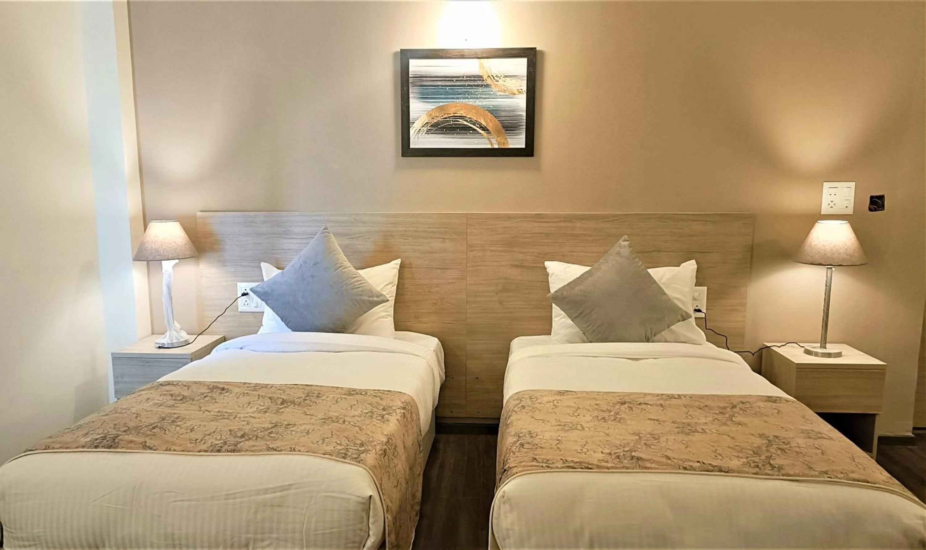 Bed in Starlit Suites Shirdi