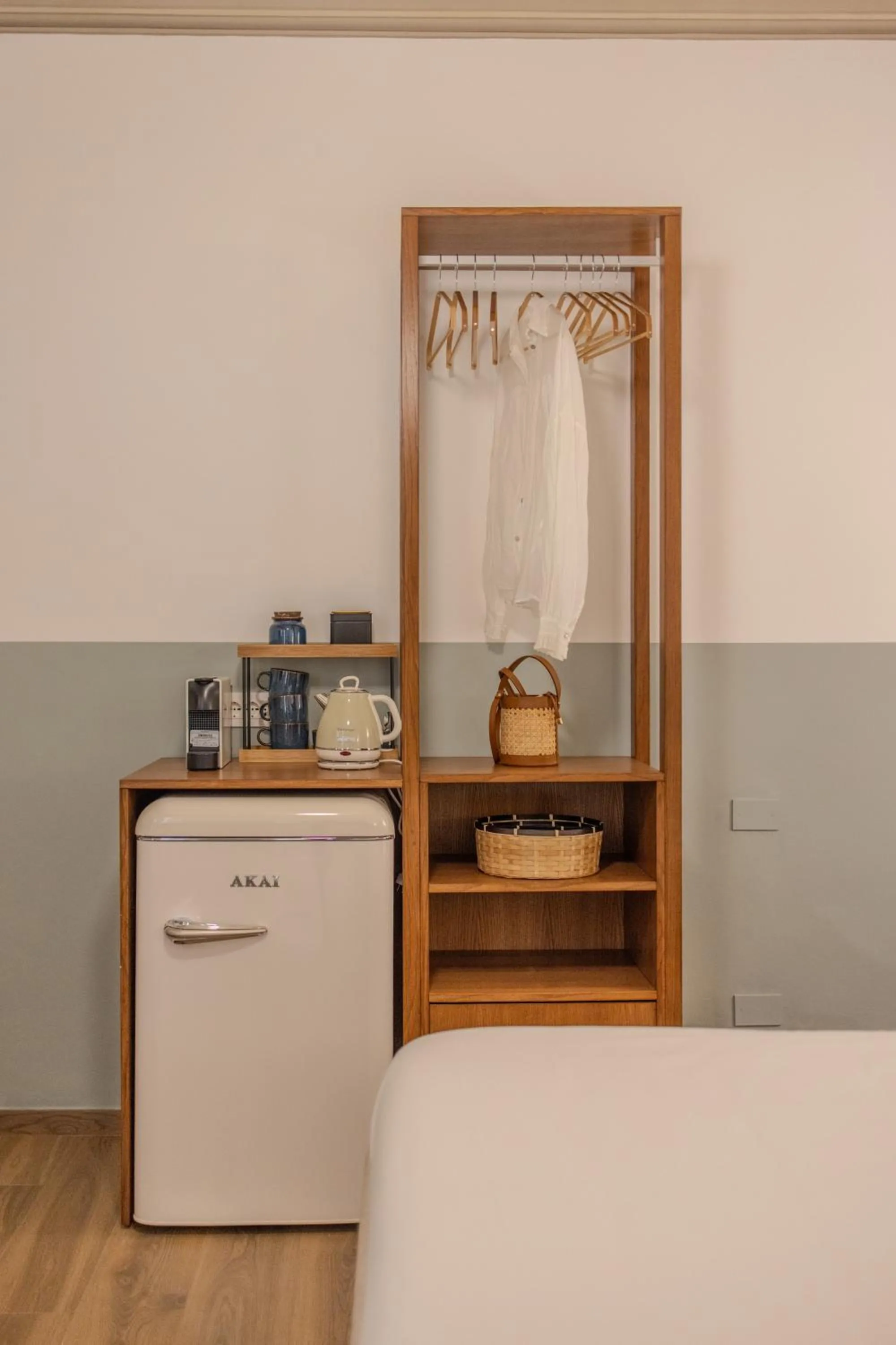 Coffee/tea facilities, Bed in B&B Stanze Guelfe