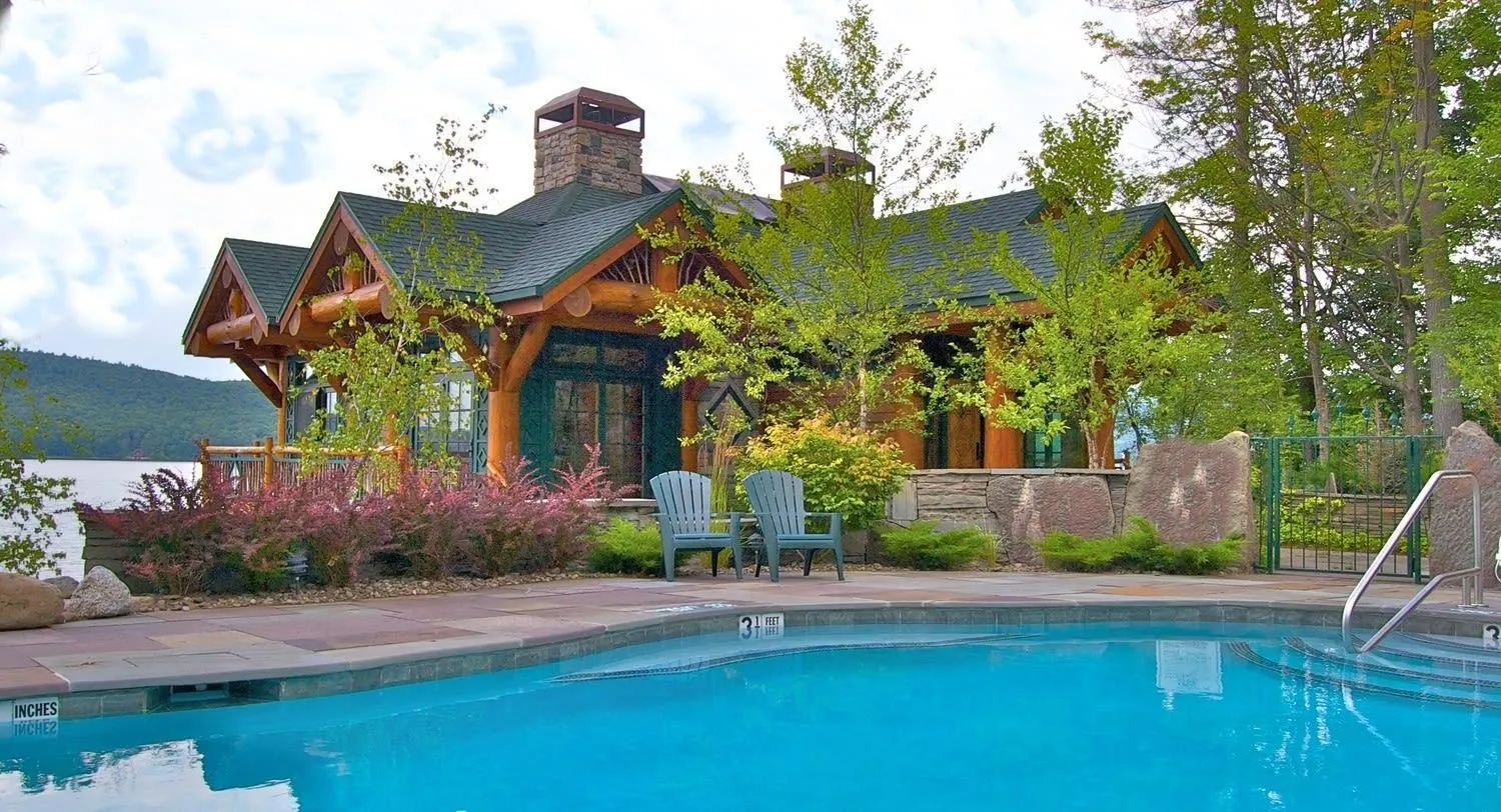 Pool view in Cayuga Lodge South