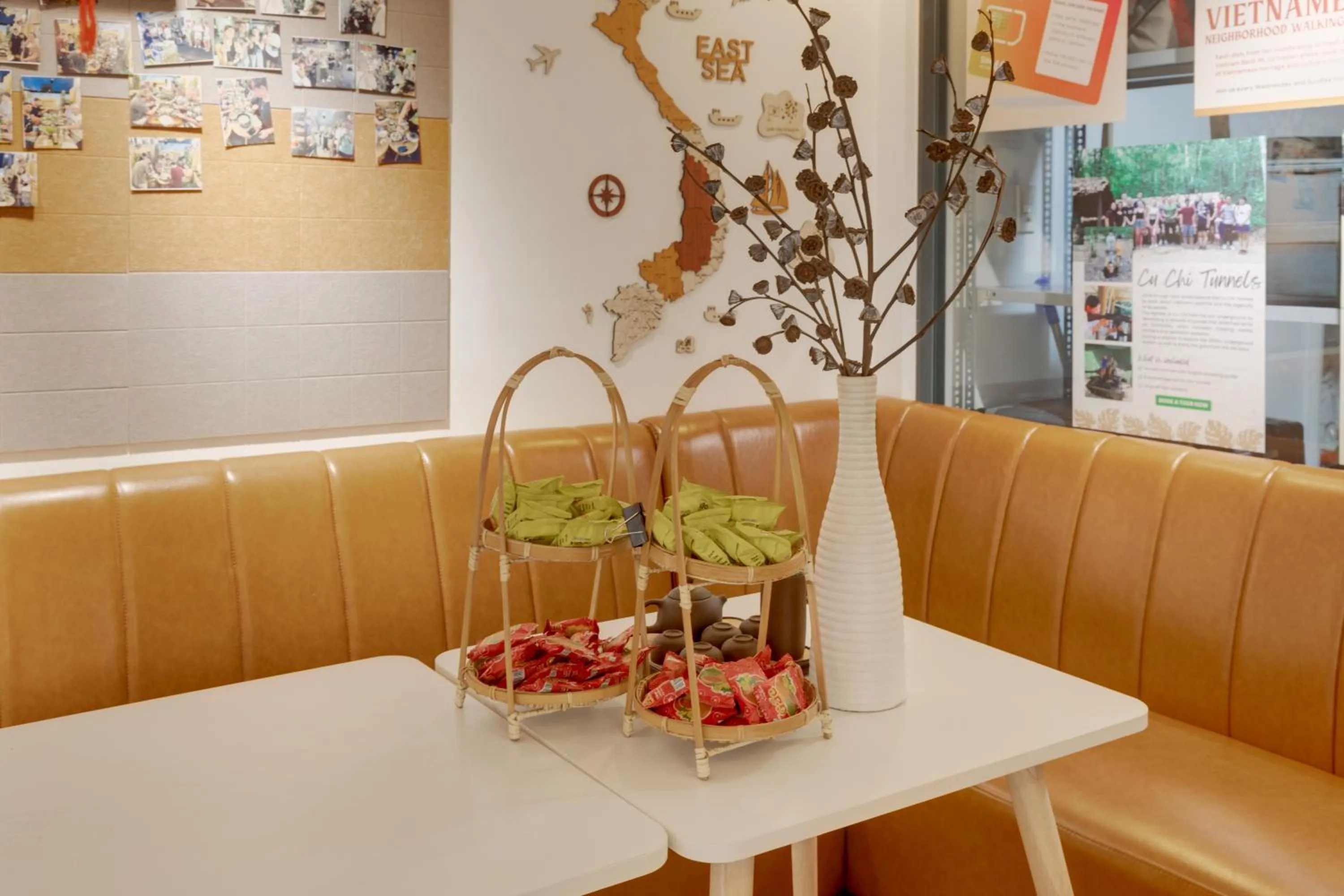 Dining area in Saigon Authentic Hostel - Local Vibes, City Tours, Cooking Dinner, Evening Streetfood, Free Menu Breakfast, Gym & Rooftop