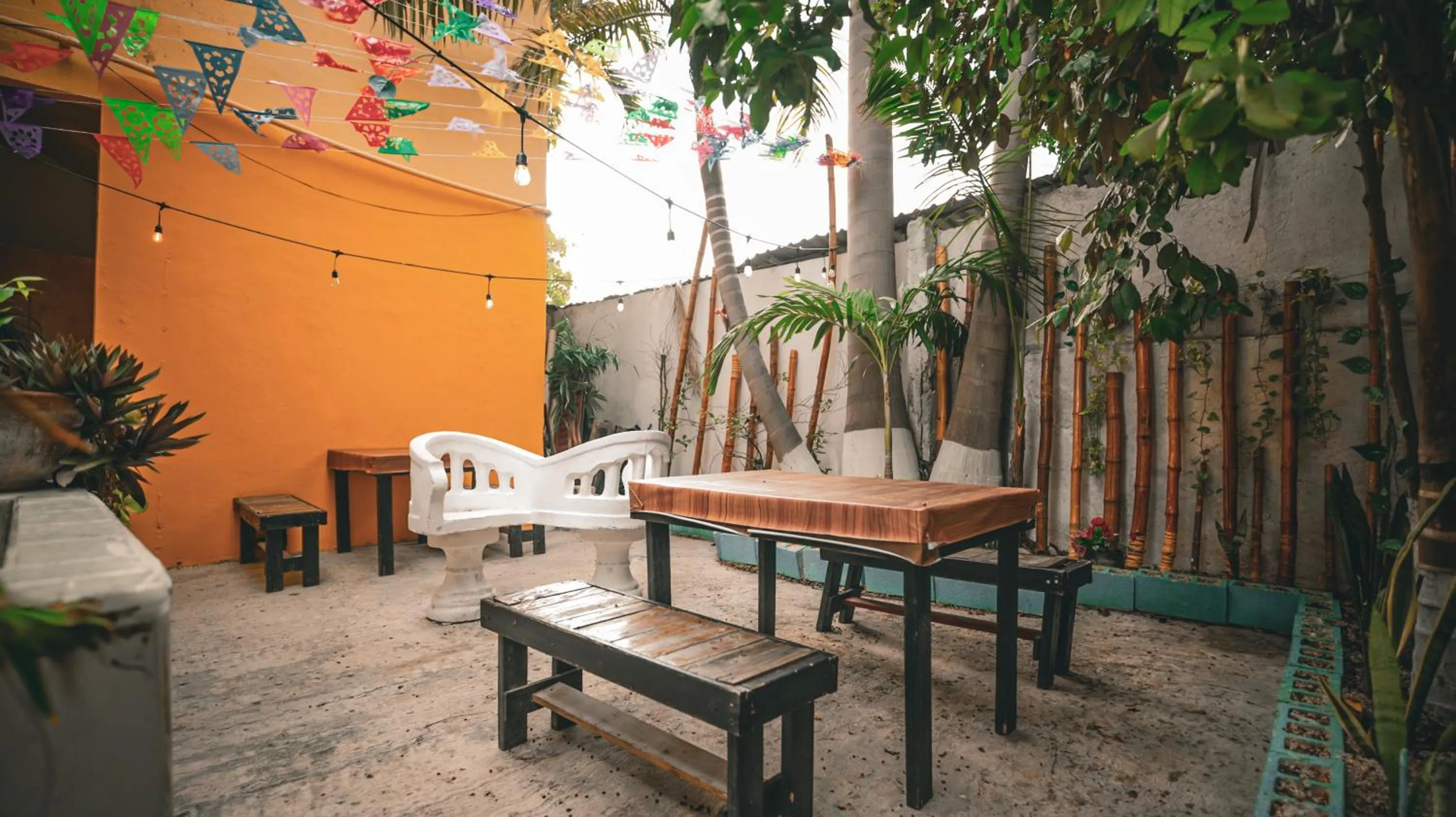 Patio in Hotel Posada Aurora