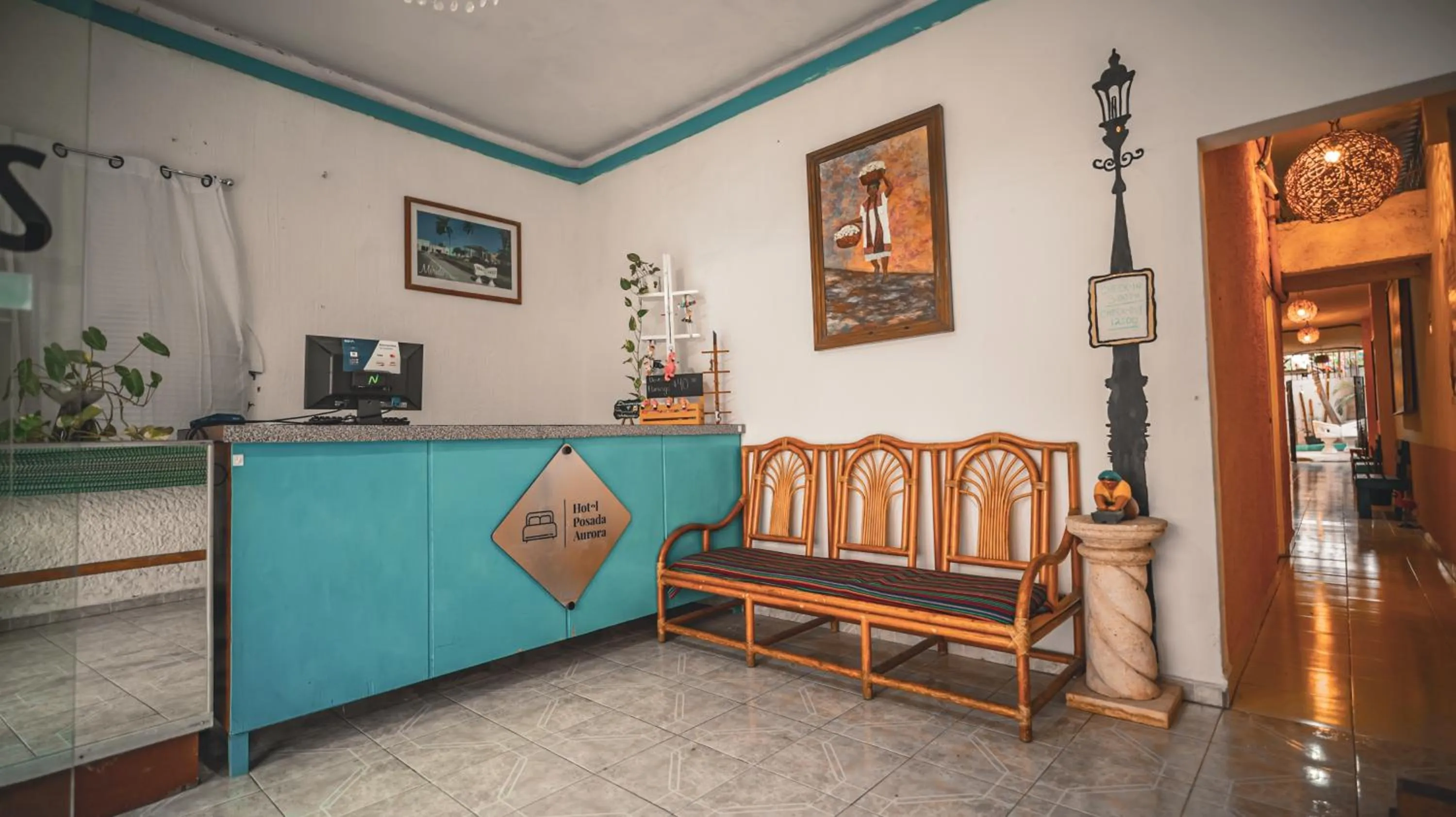 Lobby or reception in Hotel Posada Aurora