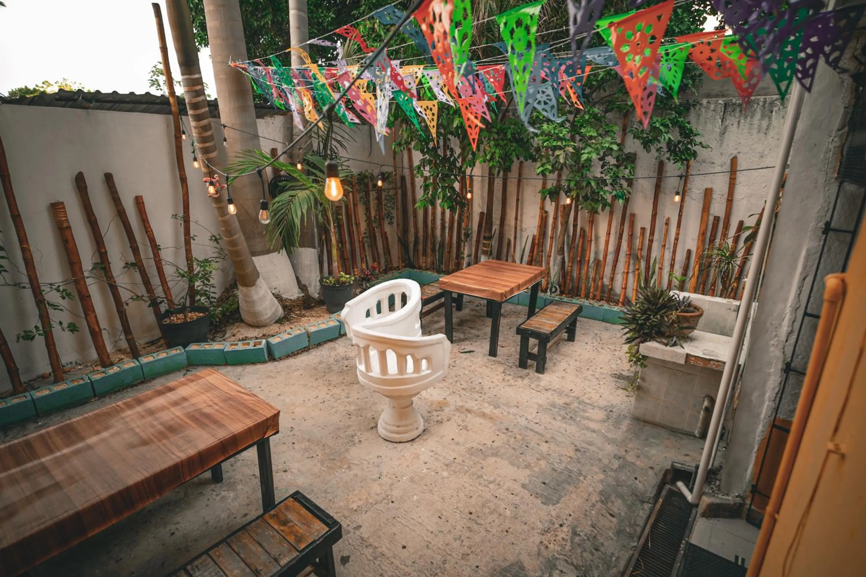 Patio in Hotel Posada Aurora