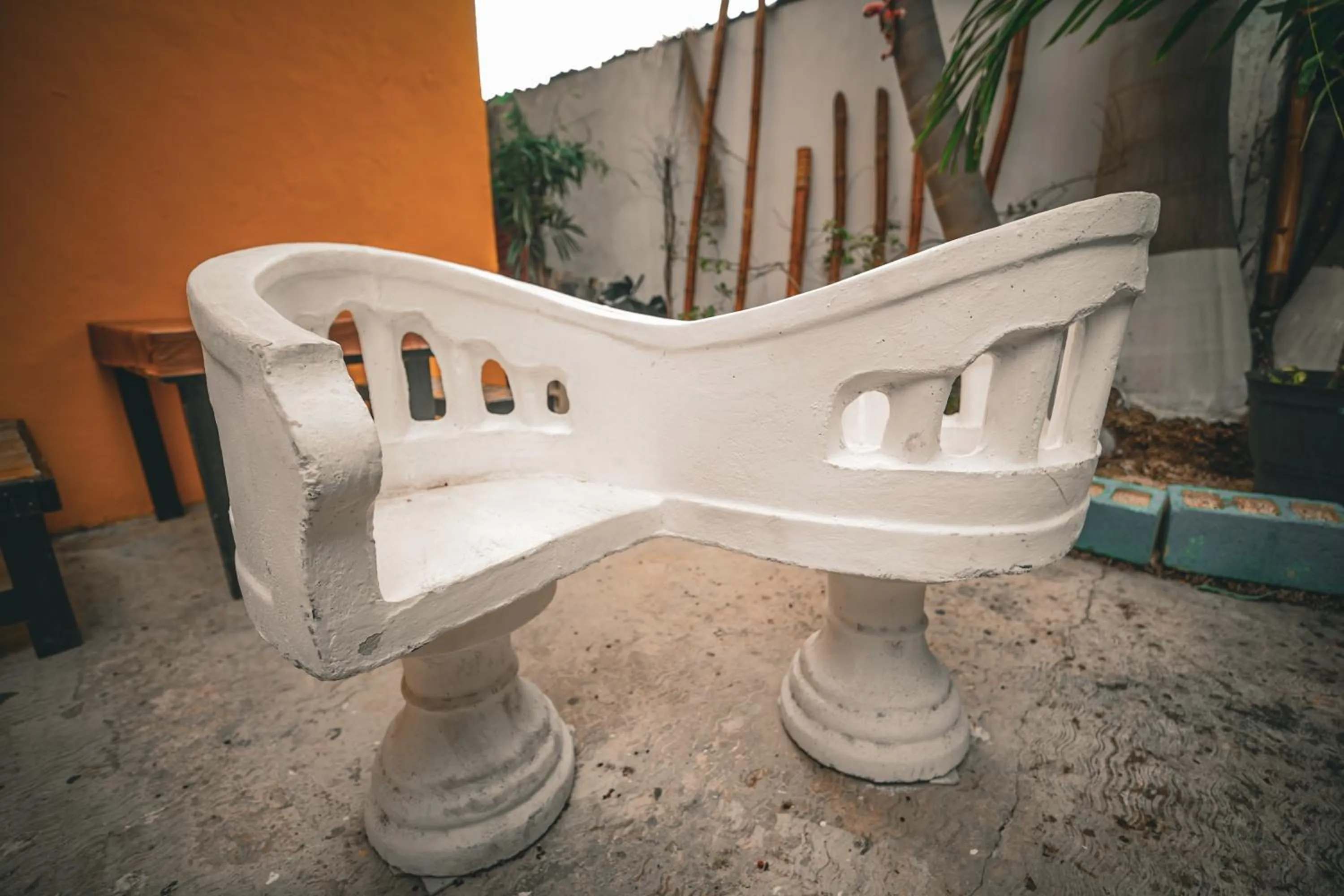 Inner courtyard view in Hotel Posada Aurora