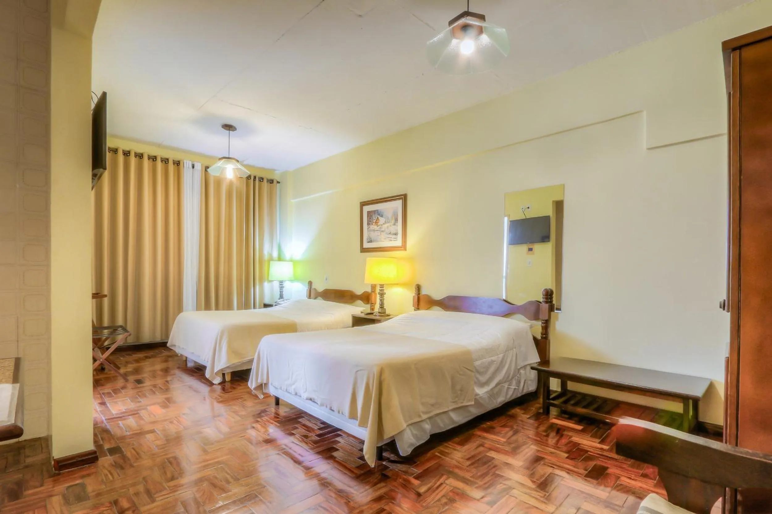 Bedroom, Bed in Tri Hotel Lajeado