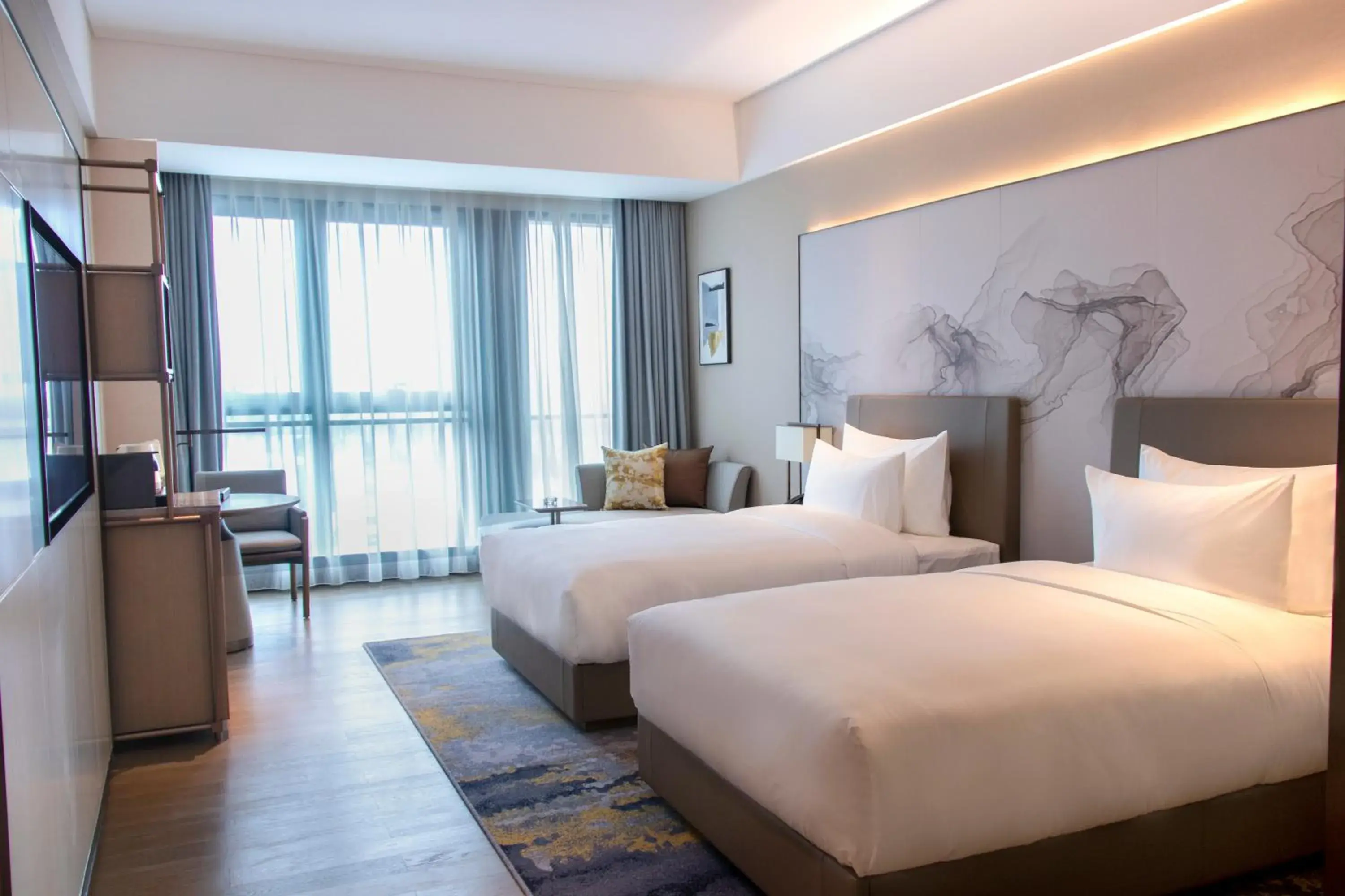Executive Twin Room in Guangzhou Pazhou LN DongFang Hotel Executive Twin Room in Guangzhou Pazhou LN DongFang Hotel
