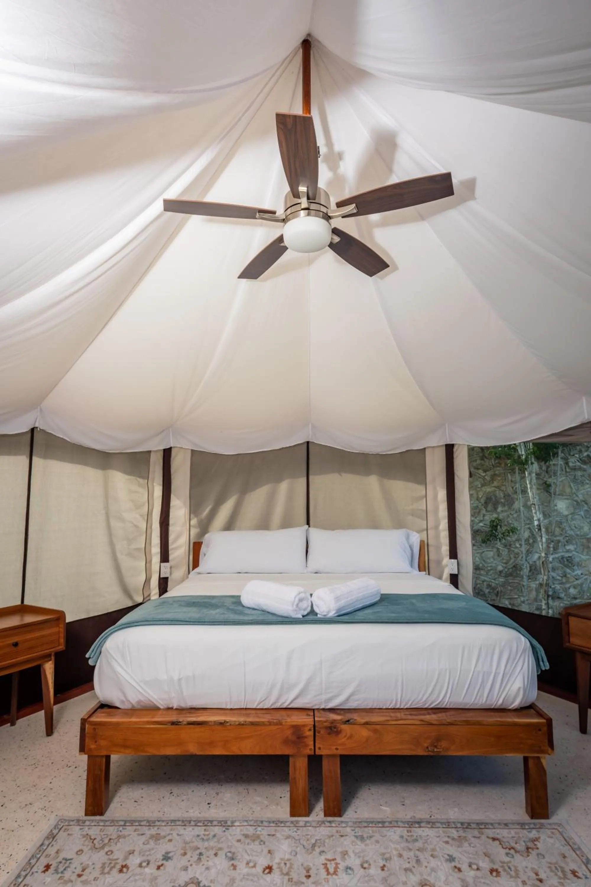 Bed in Xakluum Eco Glampings