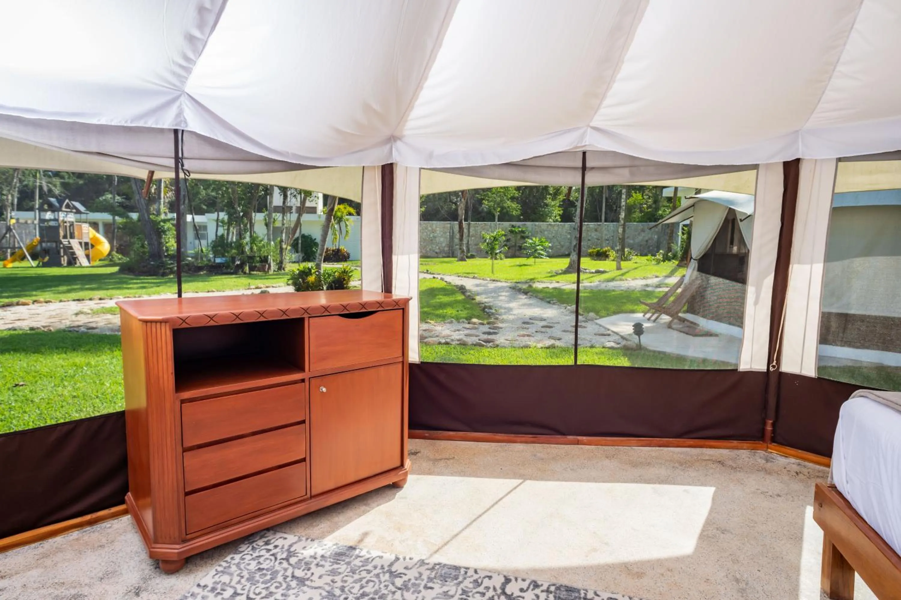 Garden view in Xakluum Eco Glampings