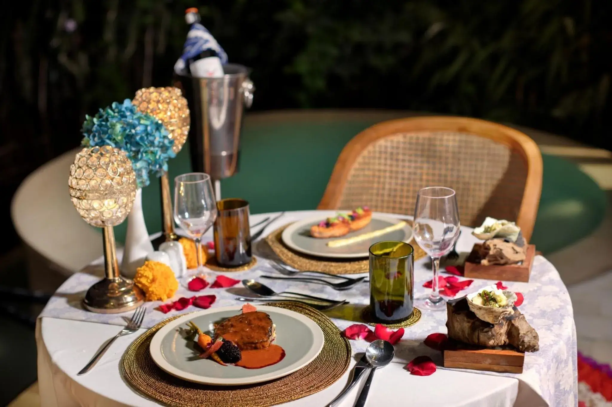 Dinner in Suara Alam Ubud Villa by Ini Vie Hospitality Dinner in Suara Alam Ubud Villa by Ini Vie Hospitality