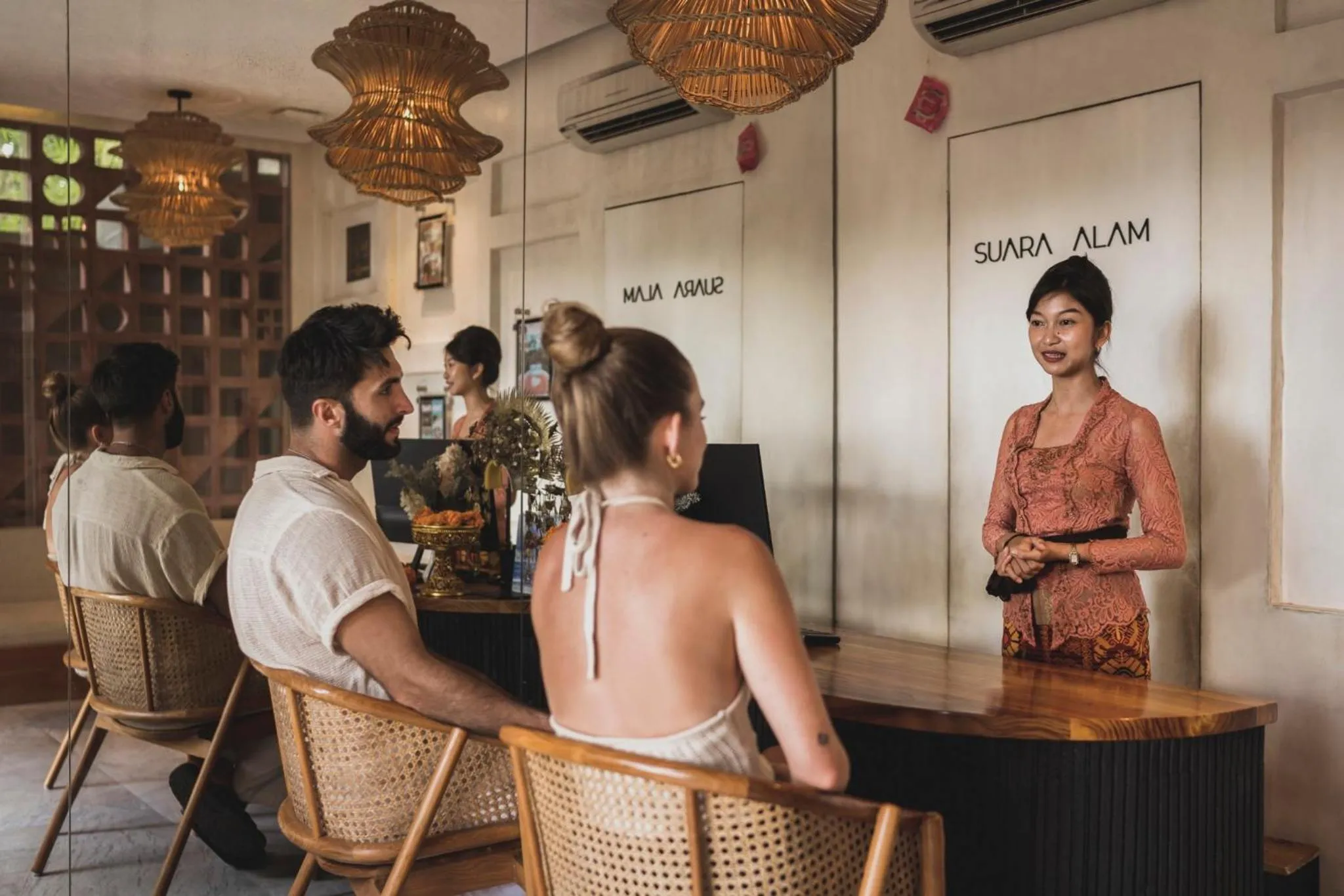 Lobby or reception in Suara Alam Ubud Villa by Ini Vie Hospitality