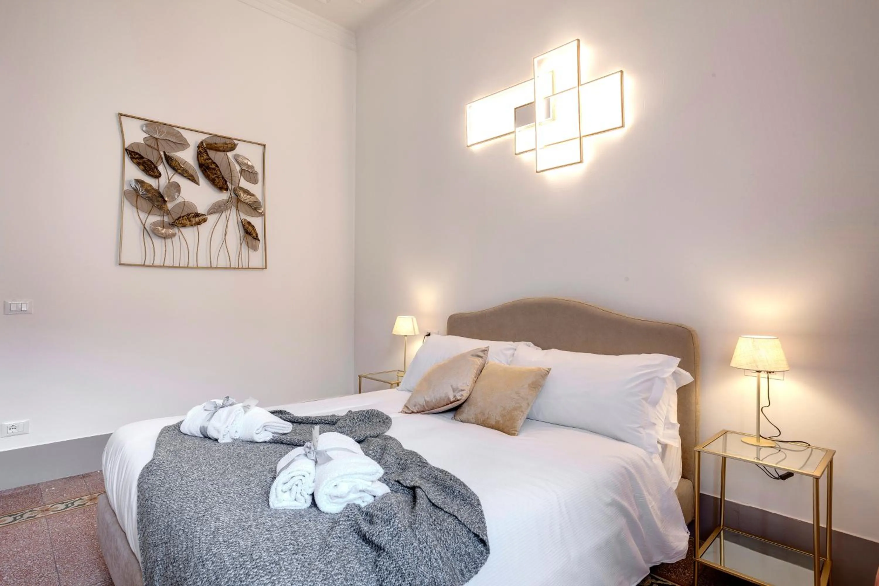 Bed in Magenta Apartment by Mamo Florence