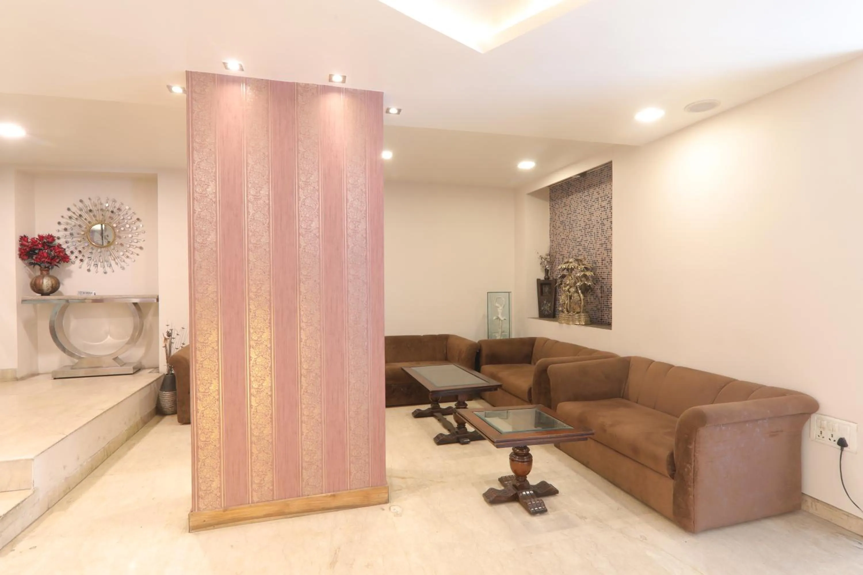 Seating area in Hotel Mohan