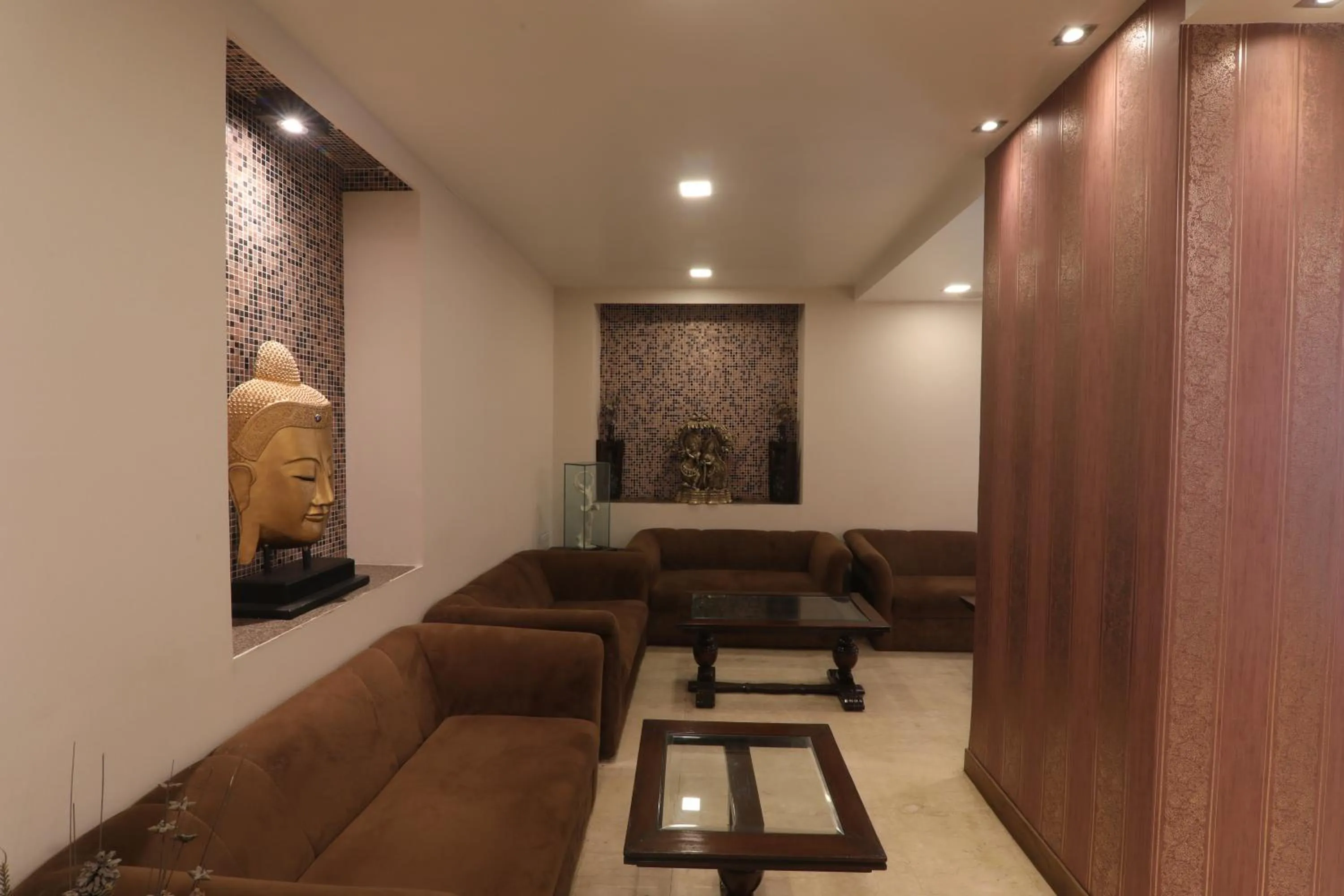 Seating area in Hotel Mohan