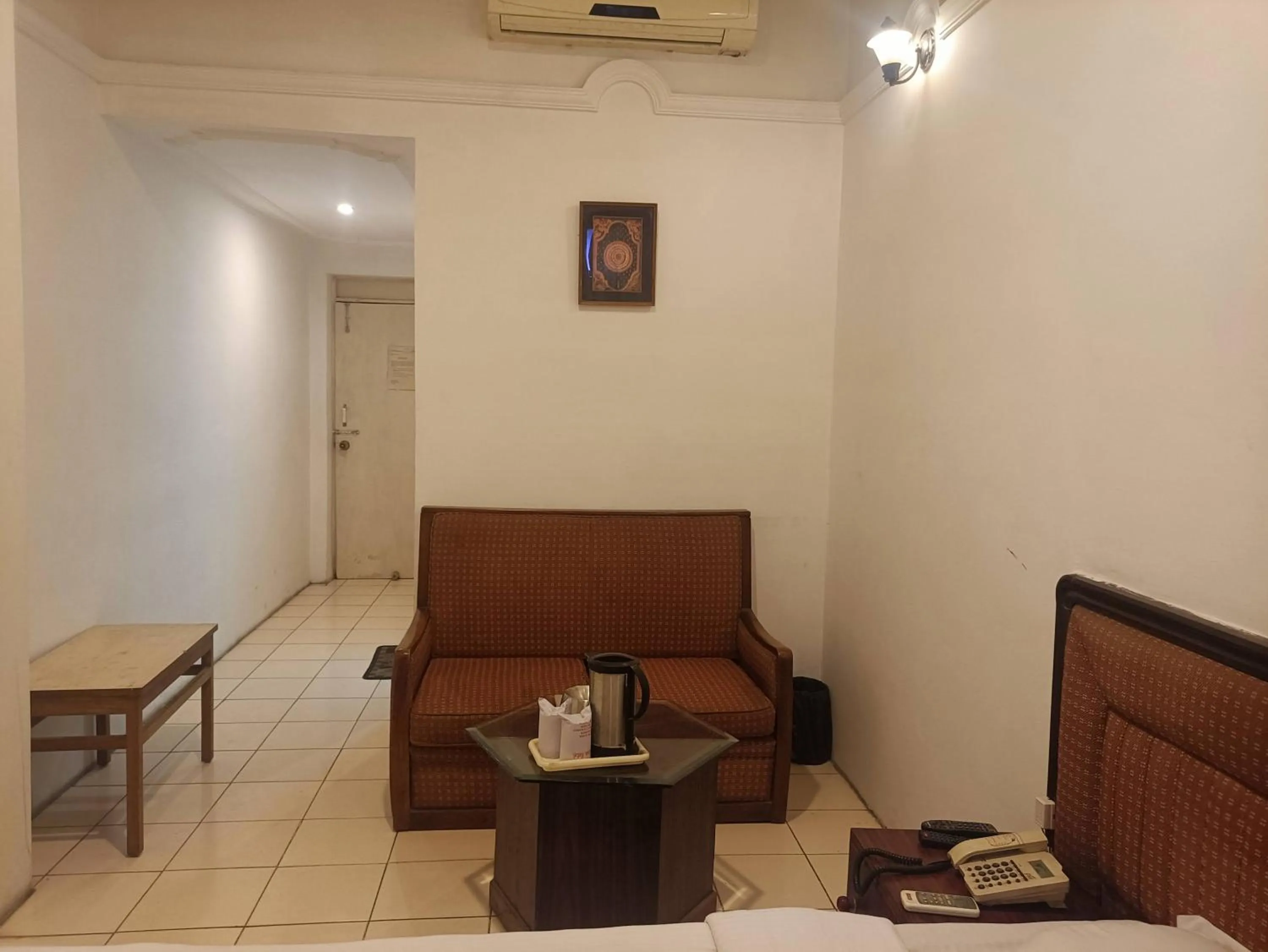 Seating area in Hotel Mohan