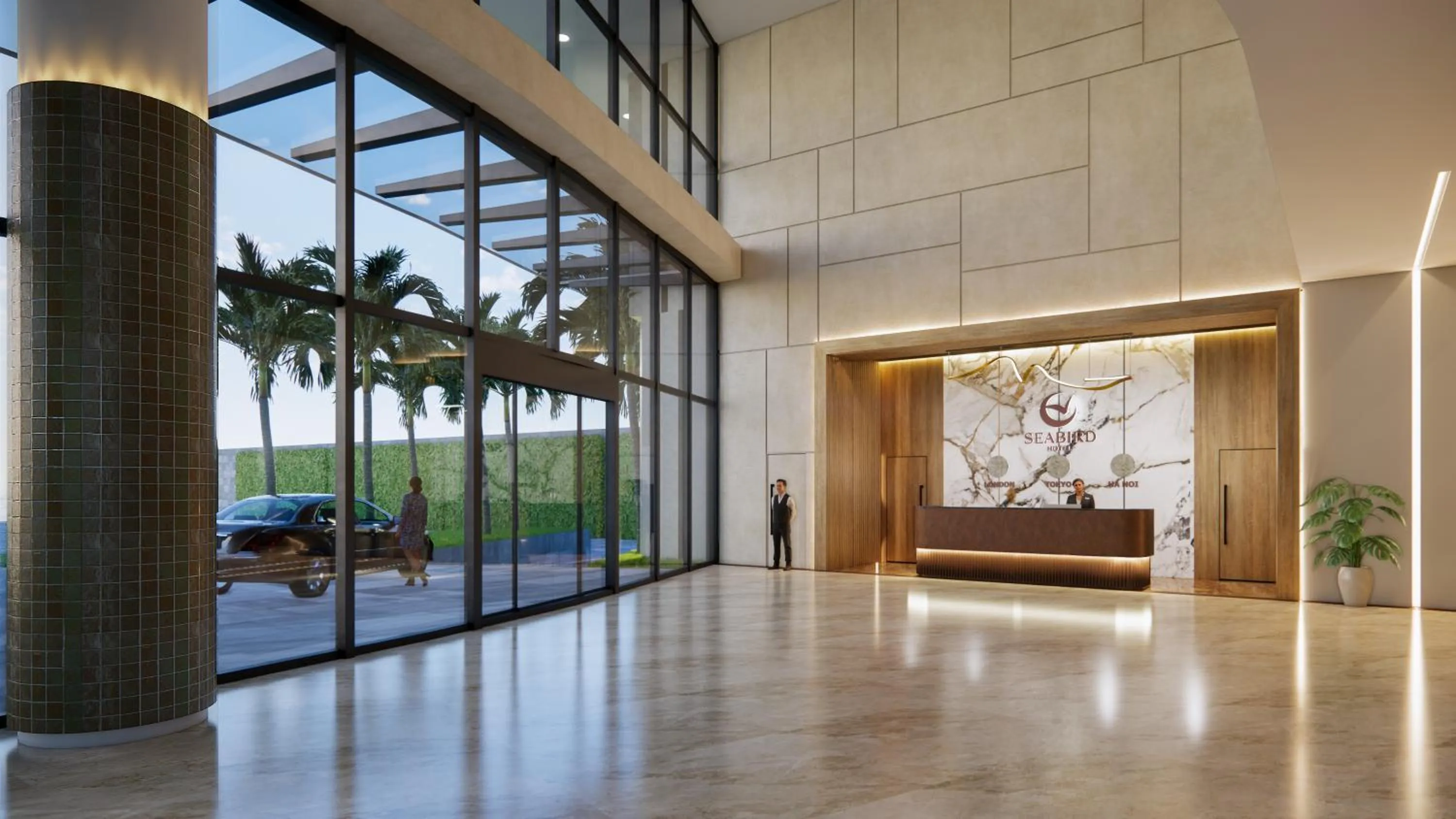 Lobby or reception in Seabird Hotel Thien Cam