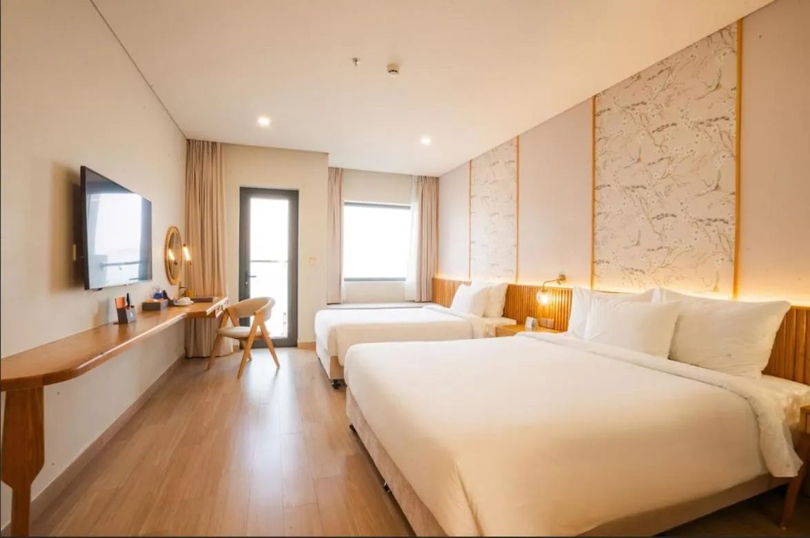 Bed in Seabird Hotel Thien Cam