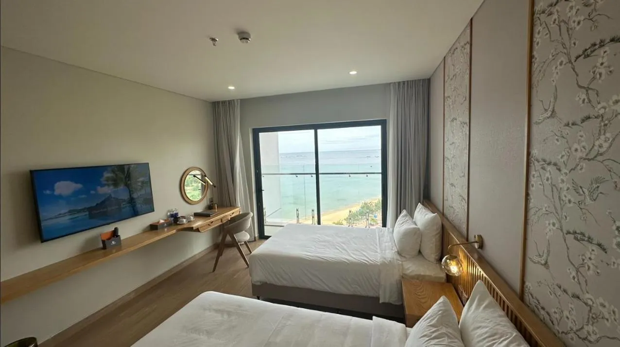 Bed in Seabird Hotel Thien Cam