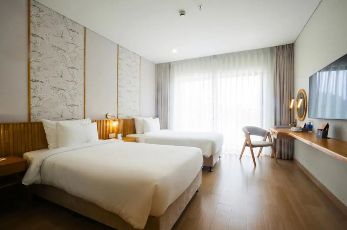 Bed in Seabird Hotel Thien Cam