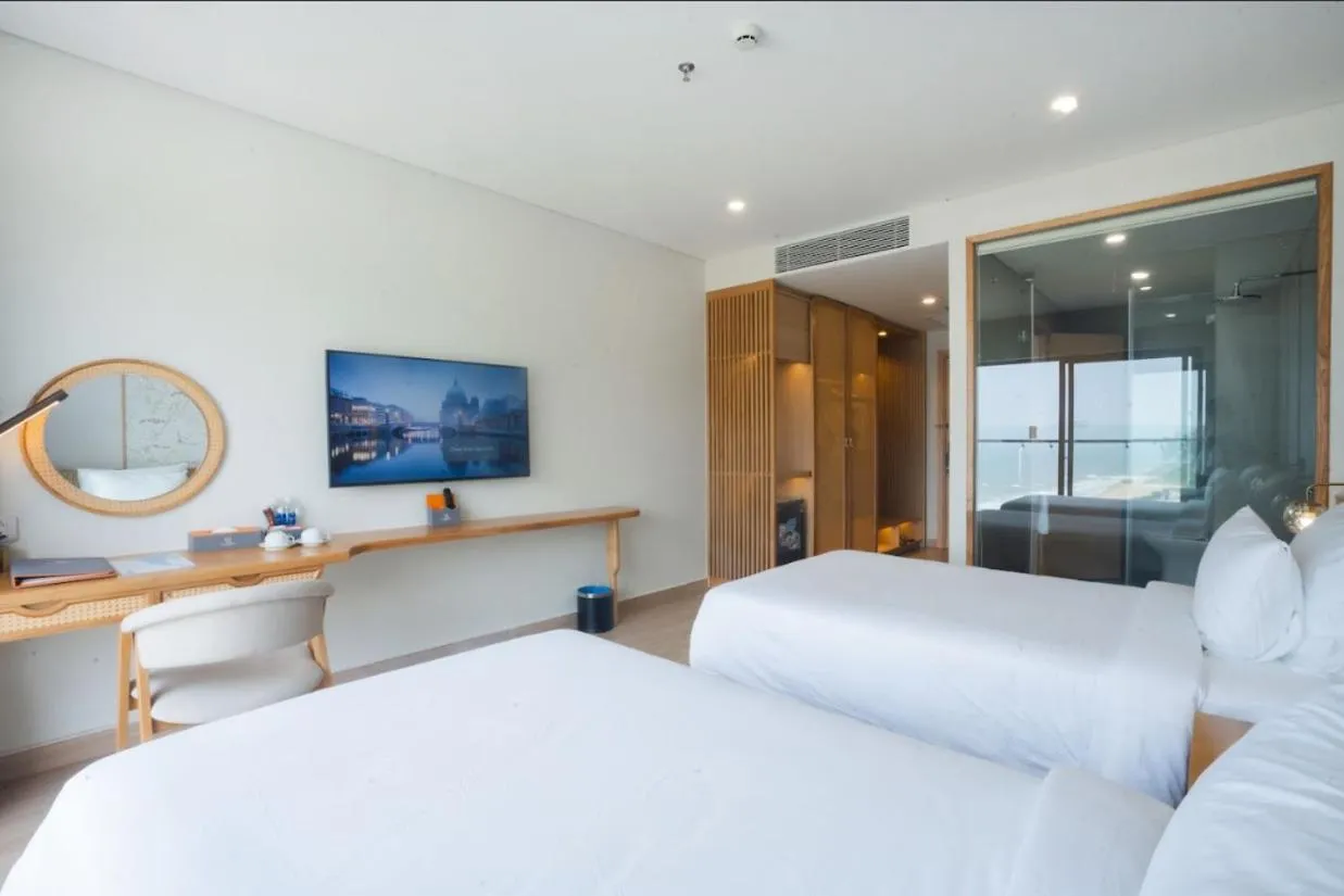 Bed in Seabird Hotel Thien Cam
