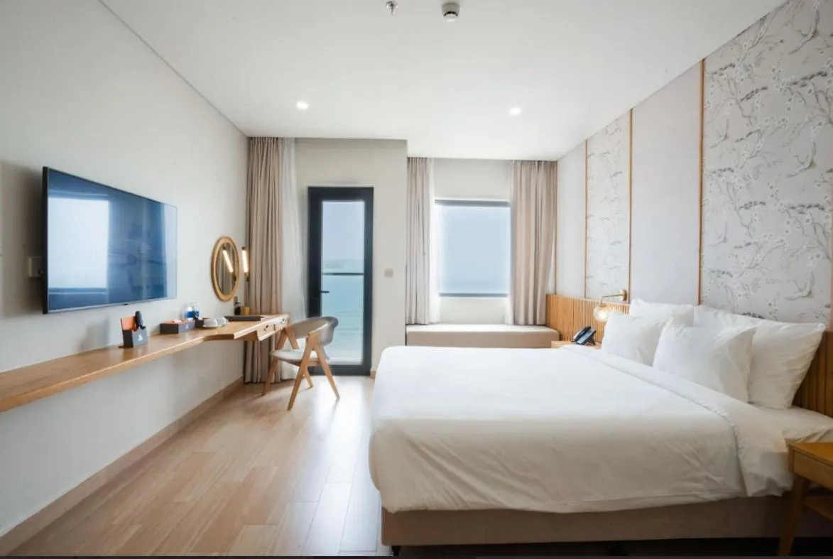 Bed in Seabird Hotel Thien Cam