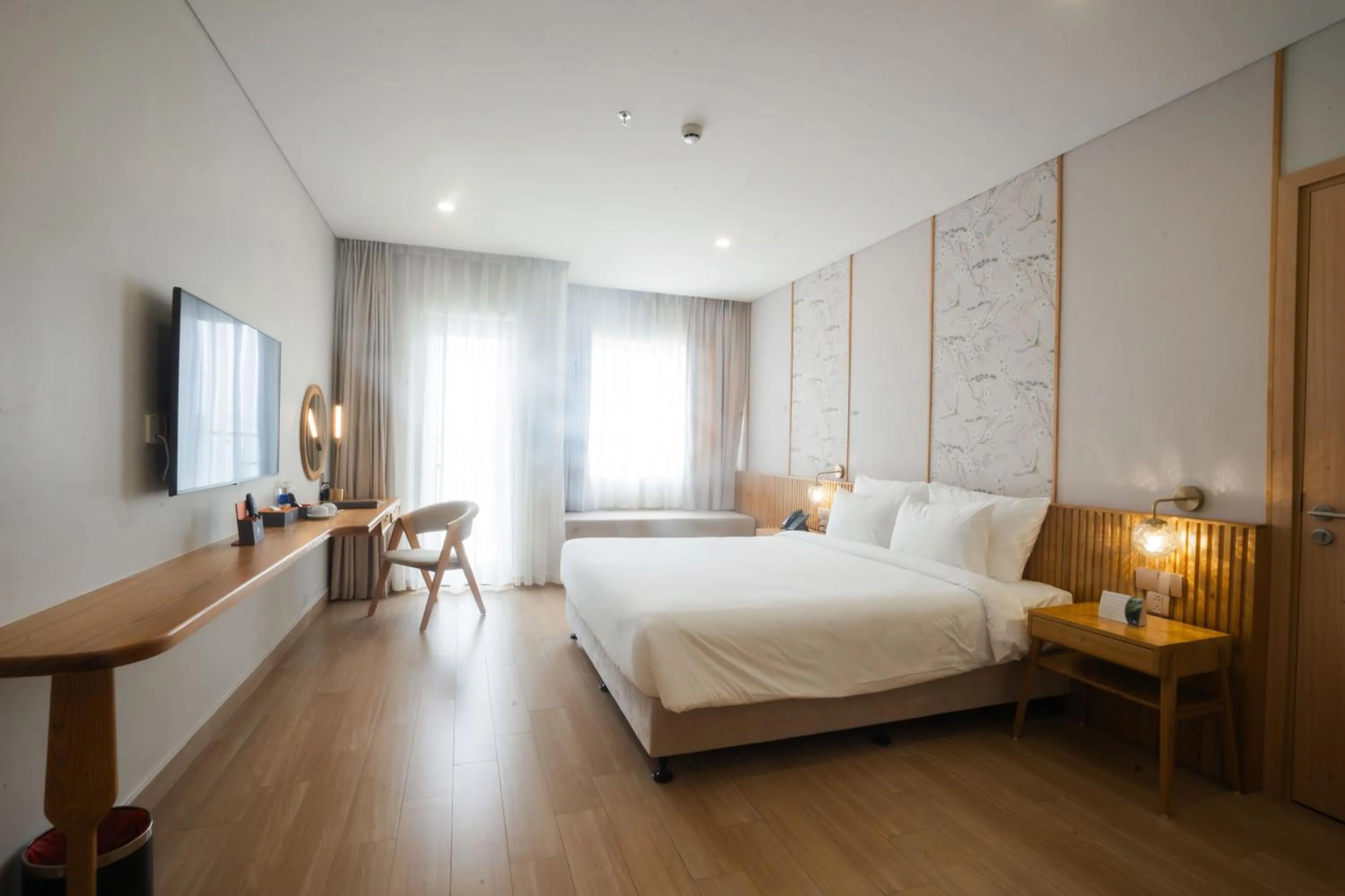 Bed in Seabird Hotel Thien Cam