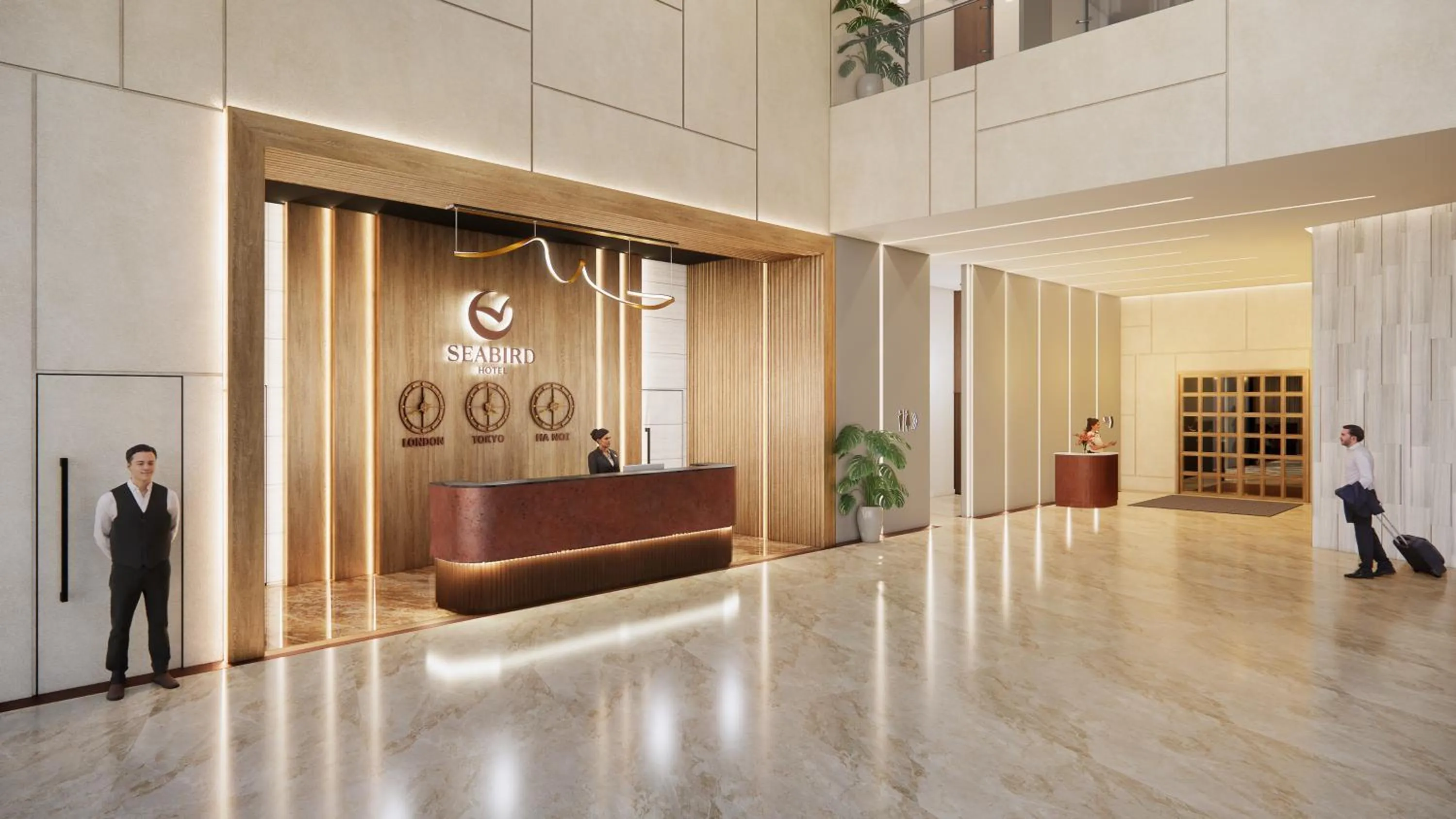 Lobby or reception in Seabird Hotel Thien Cam