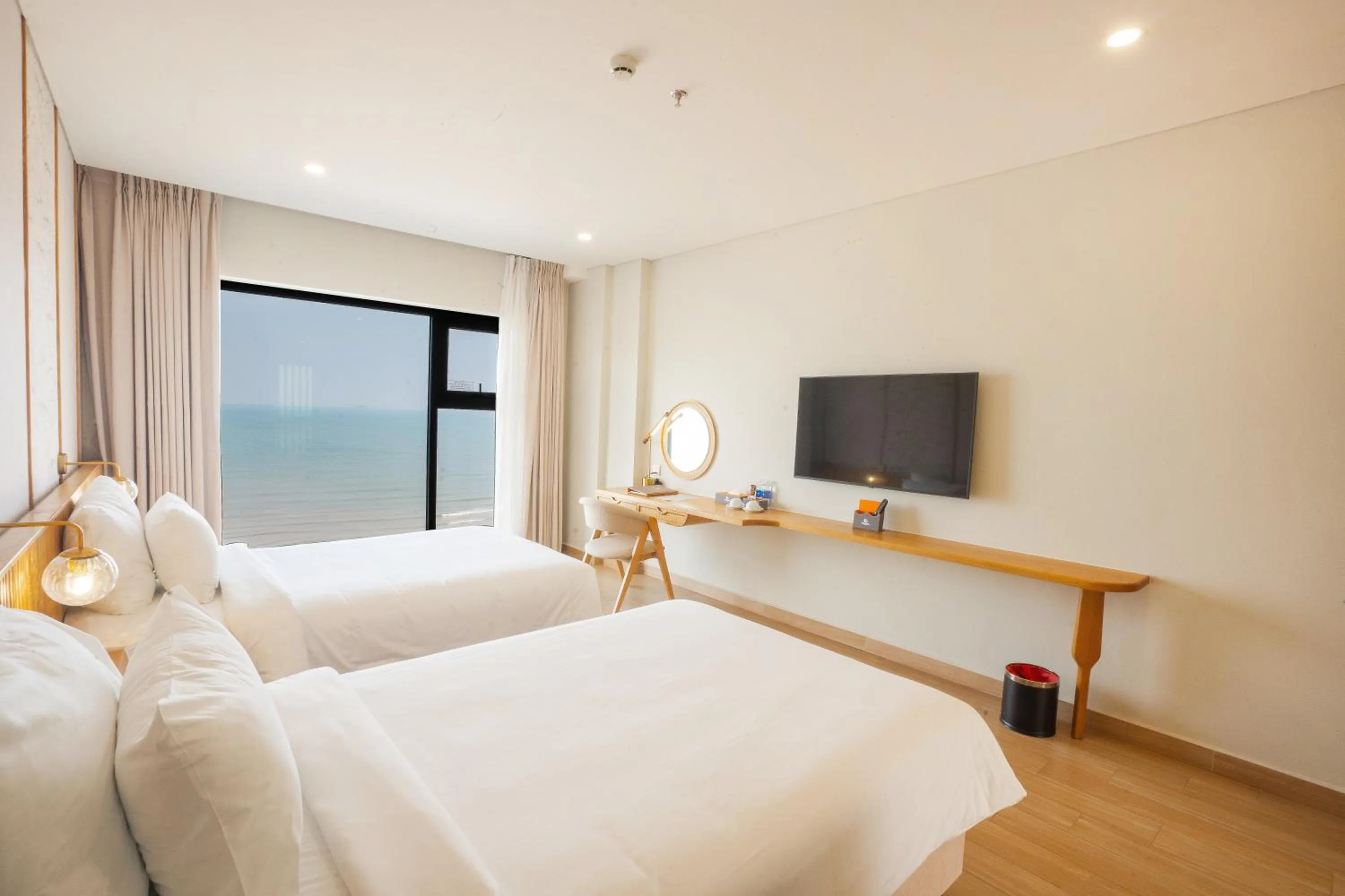 Bed in Seabird Hotel Thien Cam