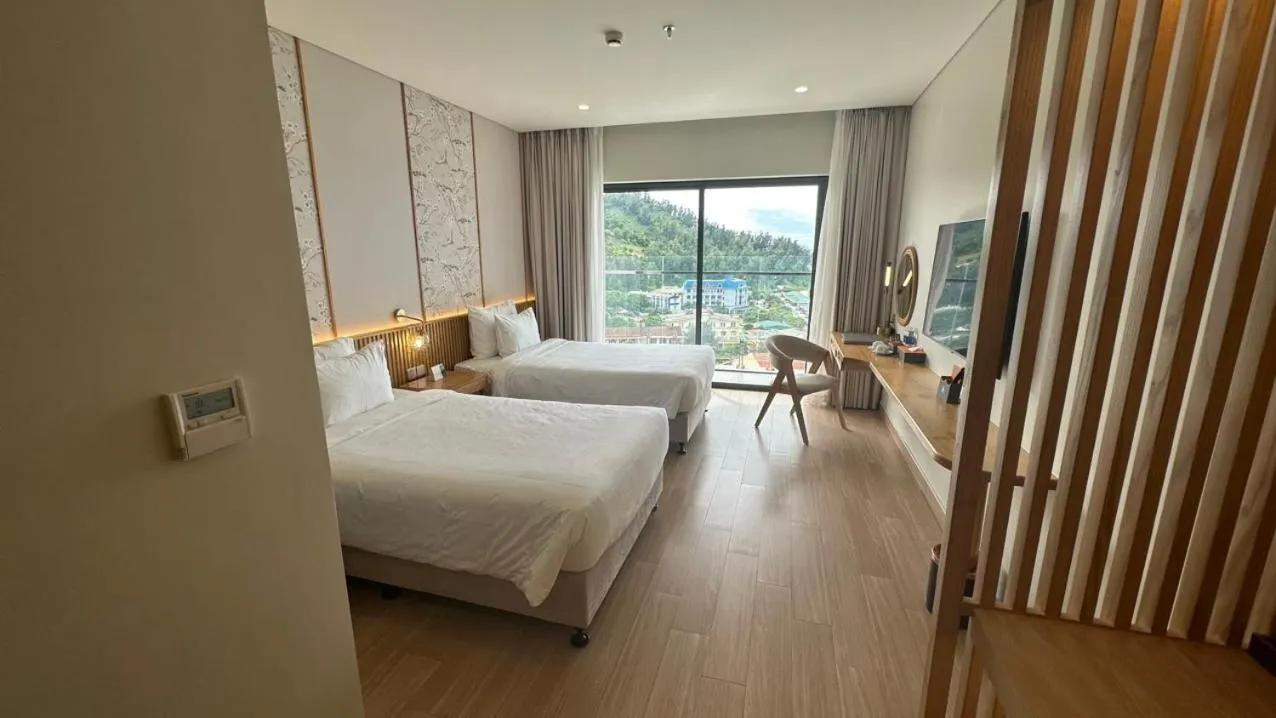 Bed in Seabird Hotel Thien Cam