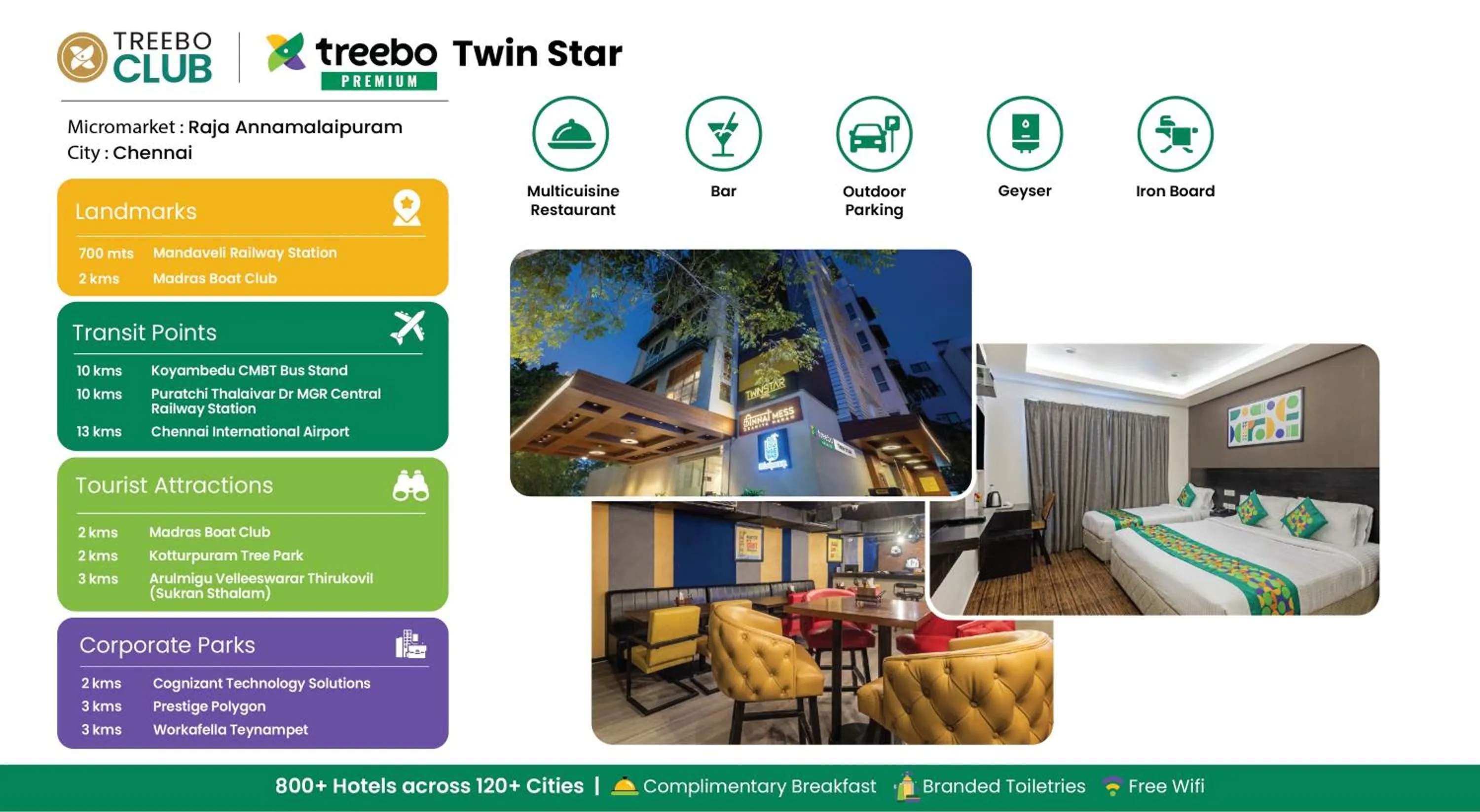Treebo Premium Twin Star
