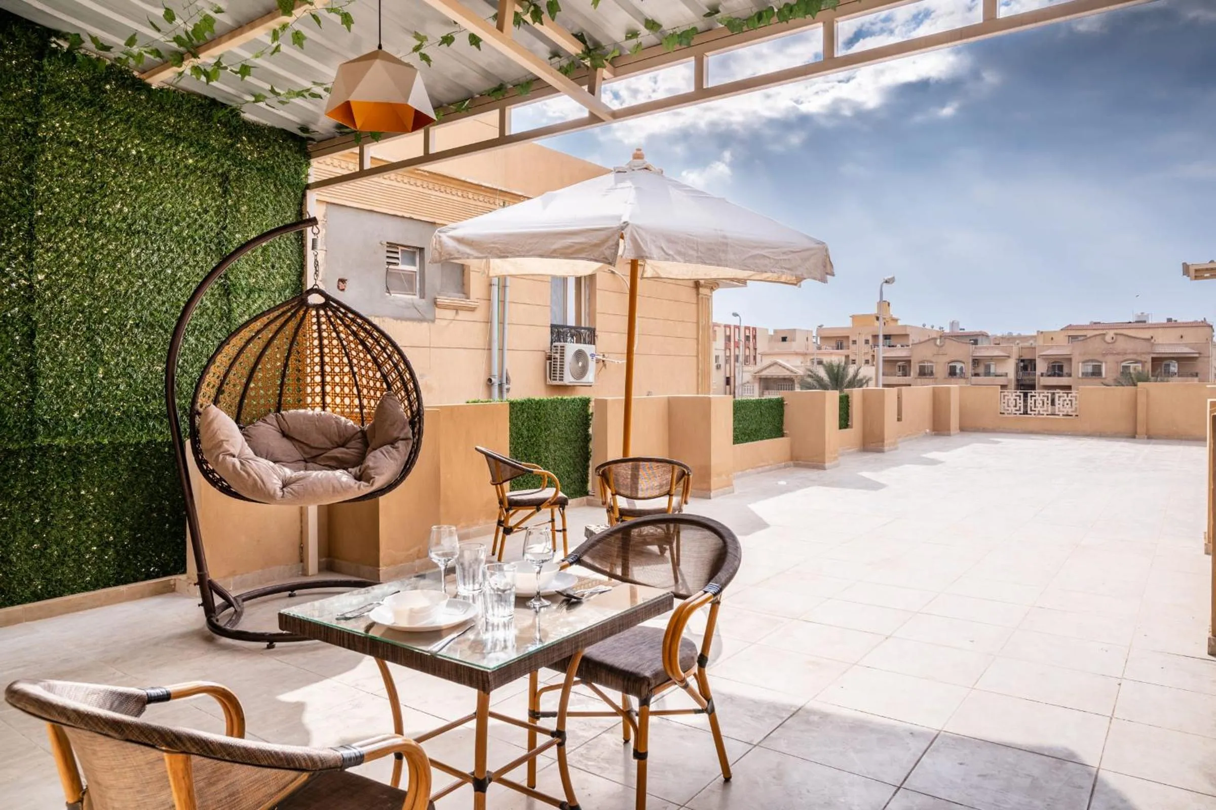 The Serene Suite A Rooftop Studio New Cairo