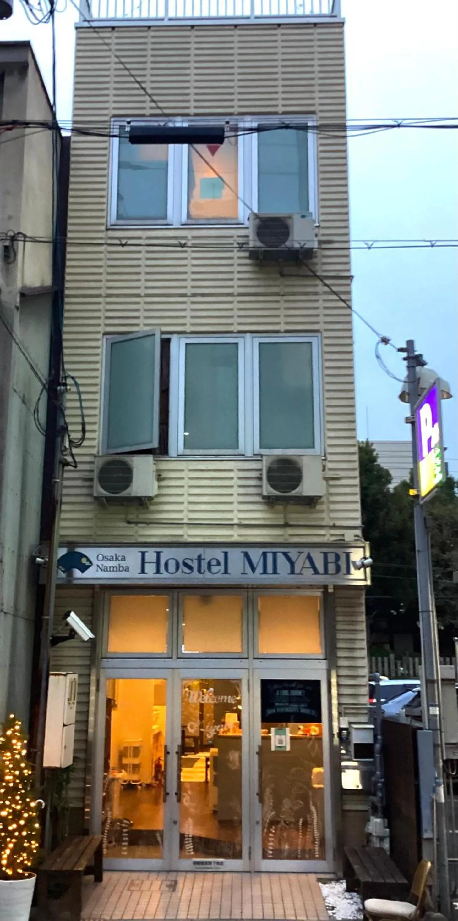 Property building in Osaka Namba Hostel MIYABI