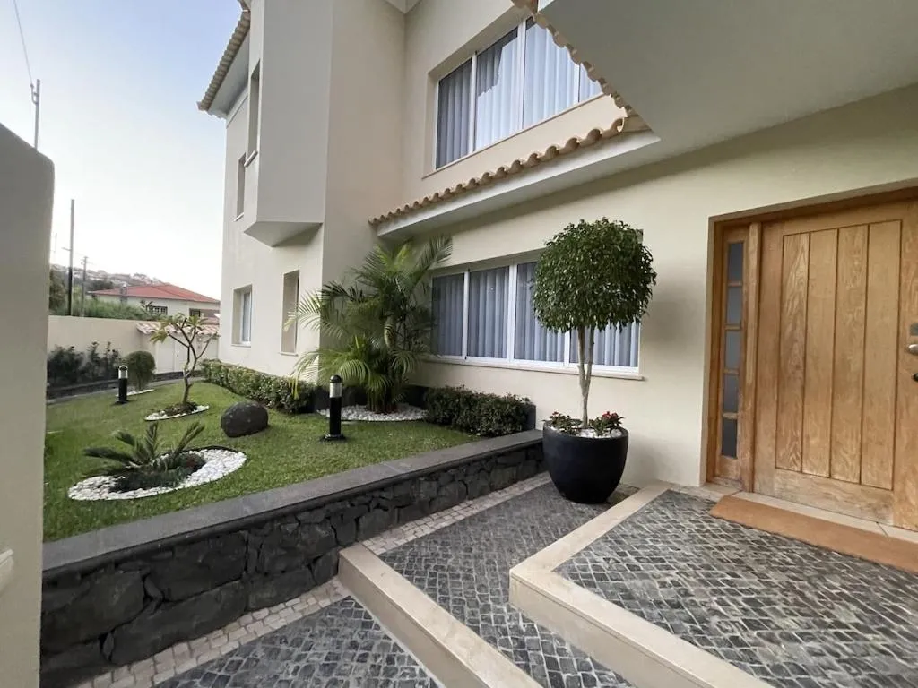 Luxury villa with private heated pool, garden and views of the sea and mountains.