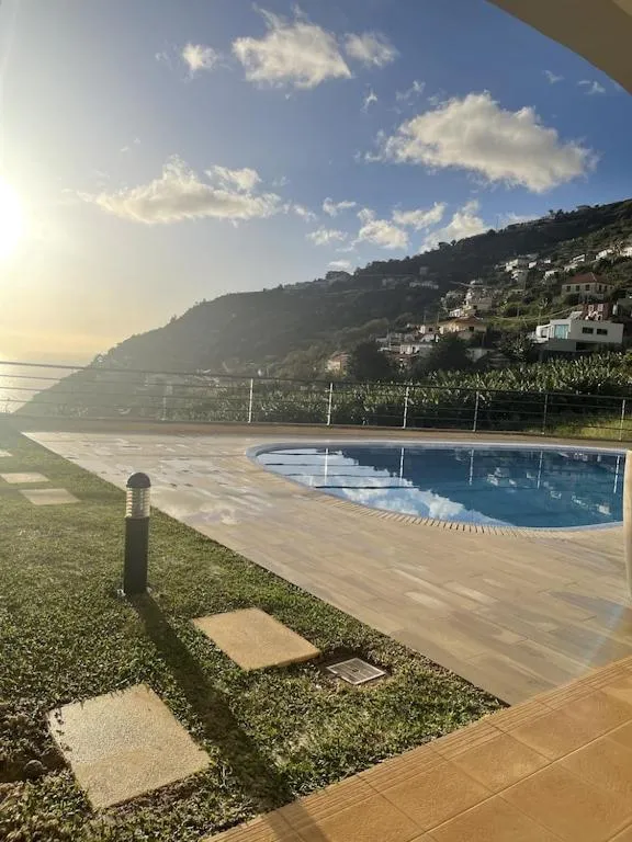 Nearby landmark in Luxury villa with private heated pool, garden and views of the sea and mountains.