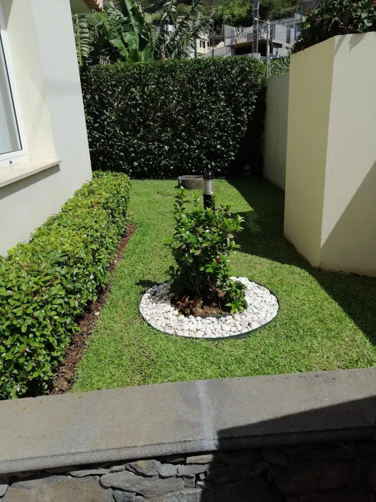 Garden in Luxury villa with private heated pool, garden and views of the sea and mountains.