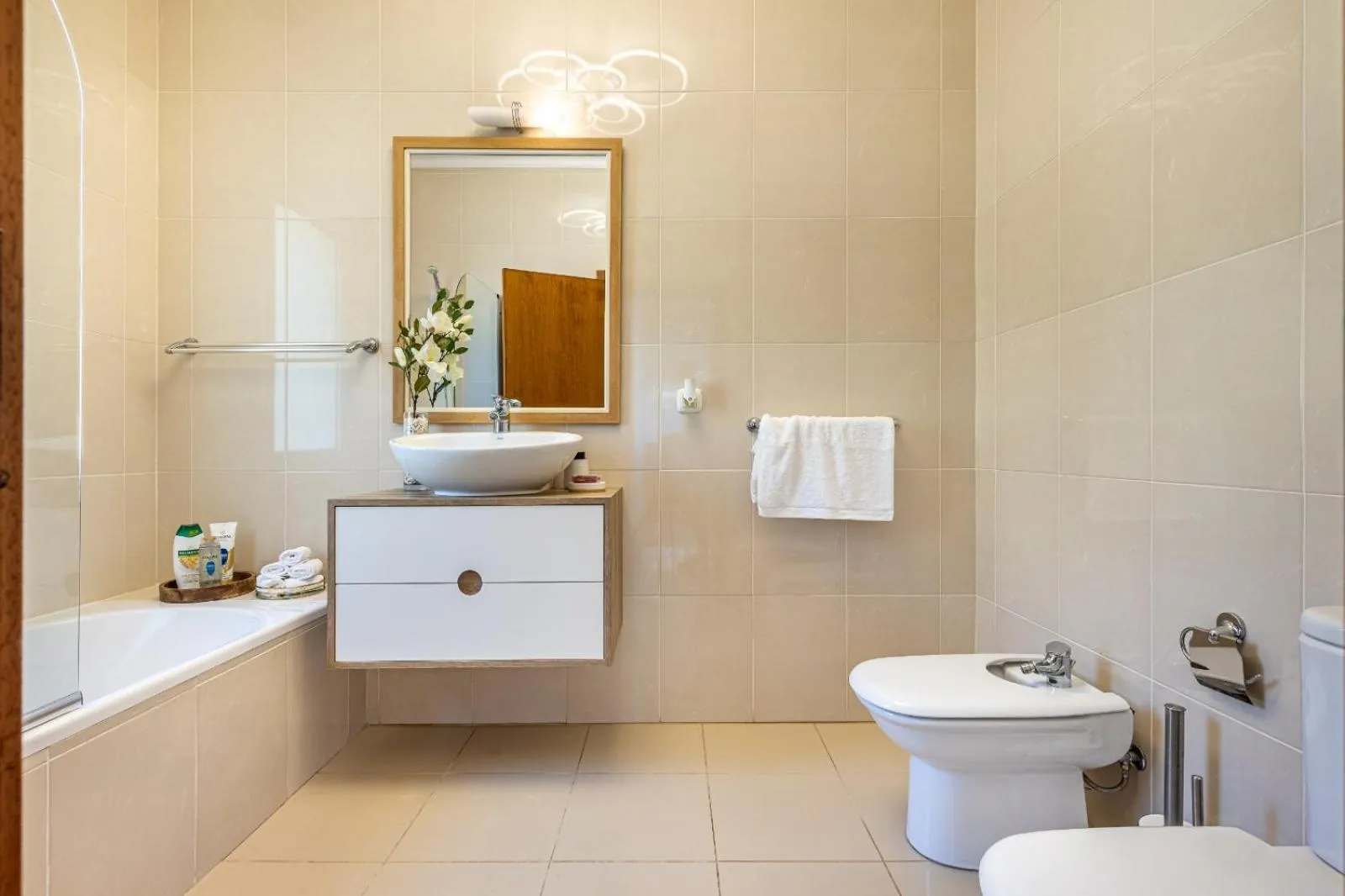 Luxury villa with private heated pool, garden and views of the sea and mountains.