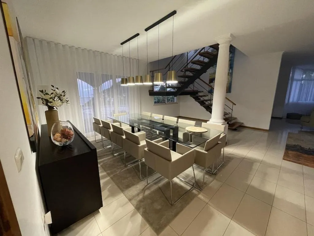 Luxury villa with private heated pool, garden and views of the sea and mountains.