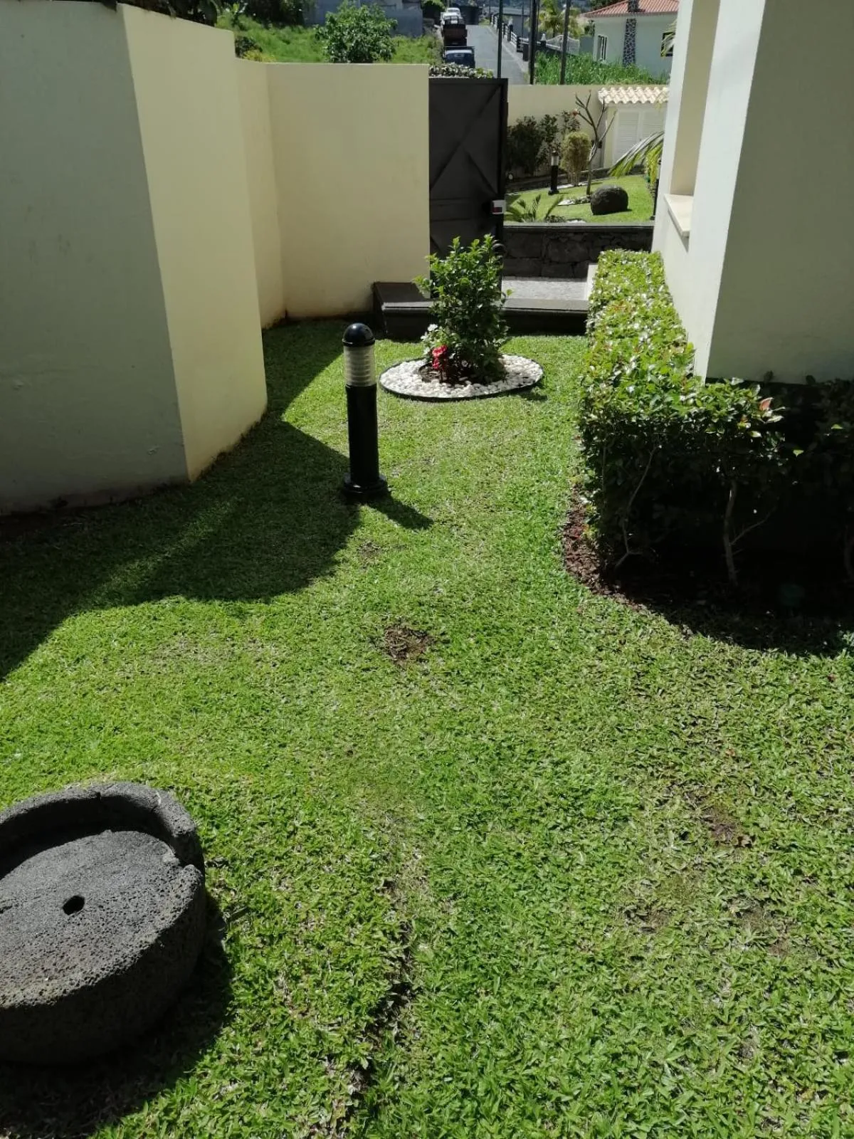 Garden in Luxury villa with private heated pool, garden and views of the sea and mountains.